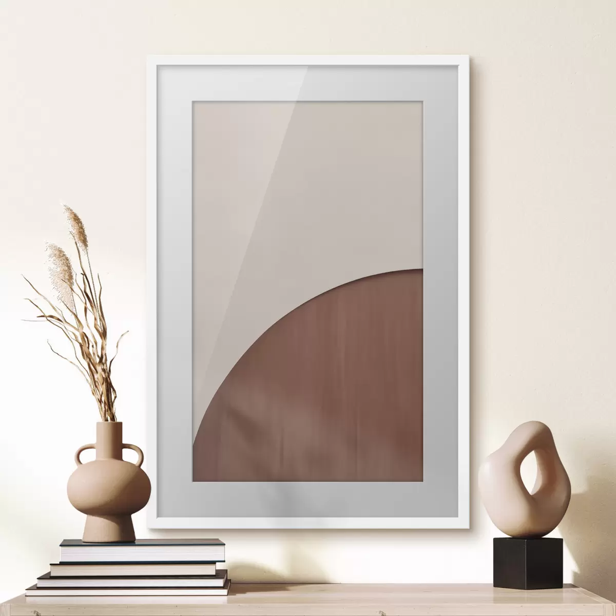 Plakat Półkole z terakoty f50397