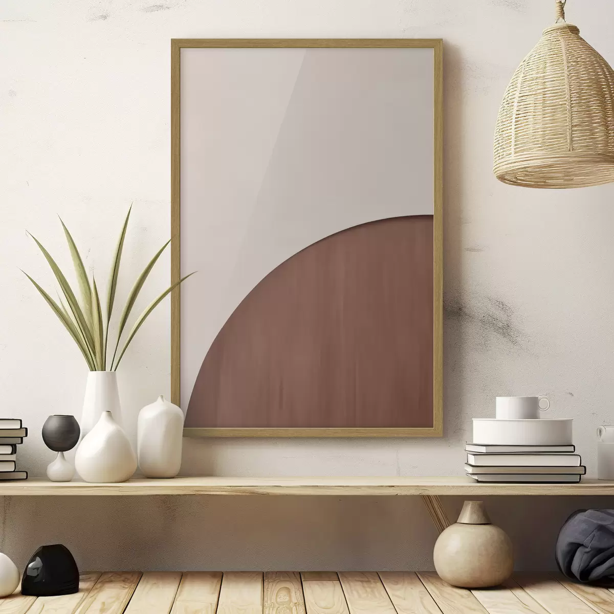 Plakat Półkole z terakoty f50397