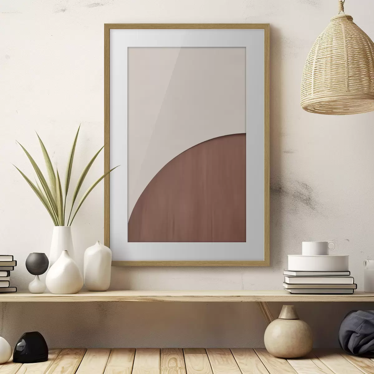 Plakat Półkole z terakoty f50397