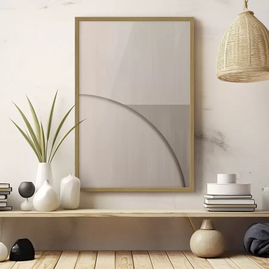 Fototapeta Minimalistyczna kompozycja w odcieniach beżu f50398