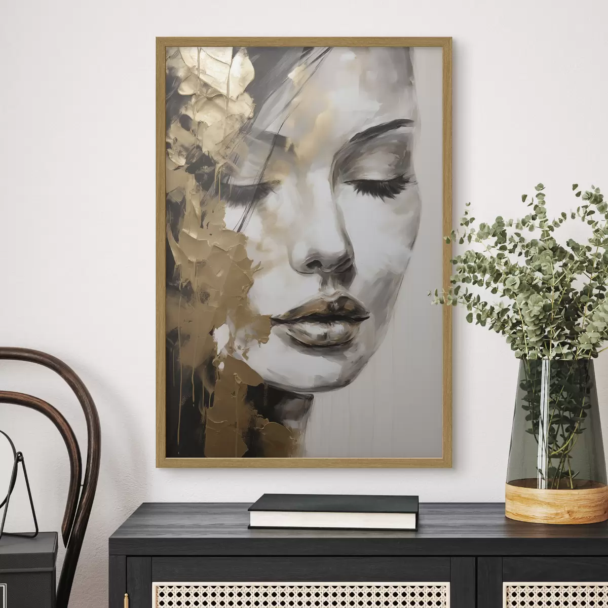 Plakat Abstrakcyjny portret kobiety f50660