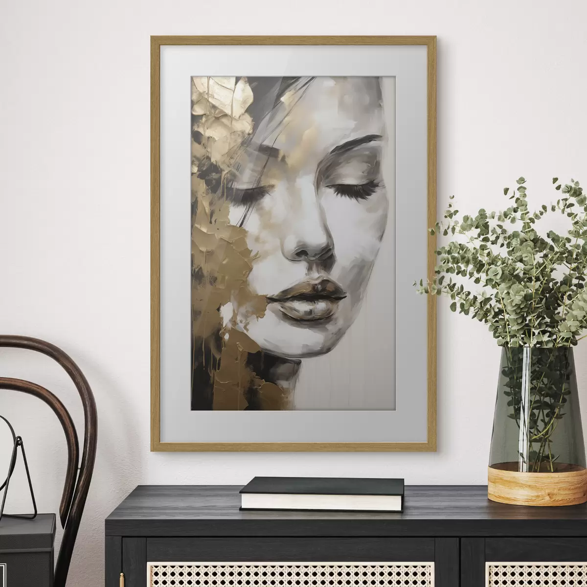 Plakat Abstrakcyjny portret kobiety f50660