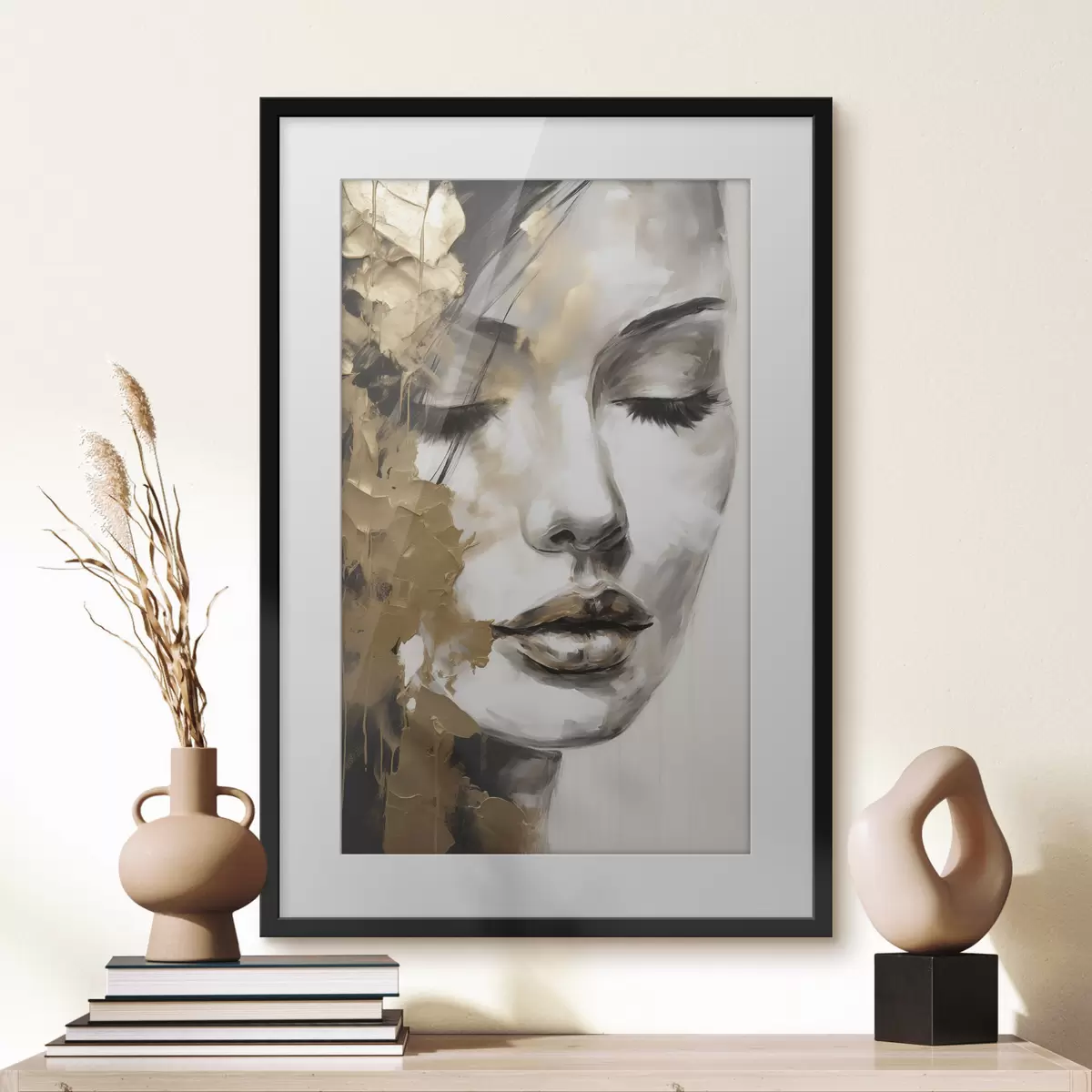 Plakat Abstrakcyjny portret kobiety f50660
