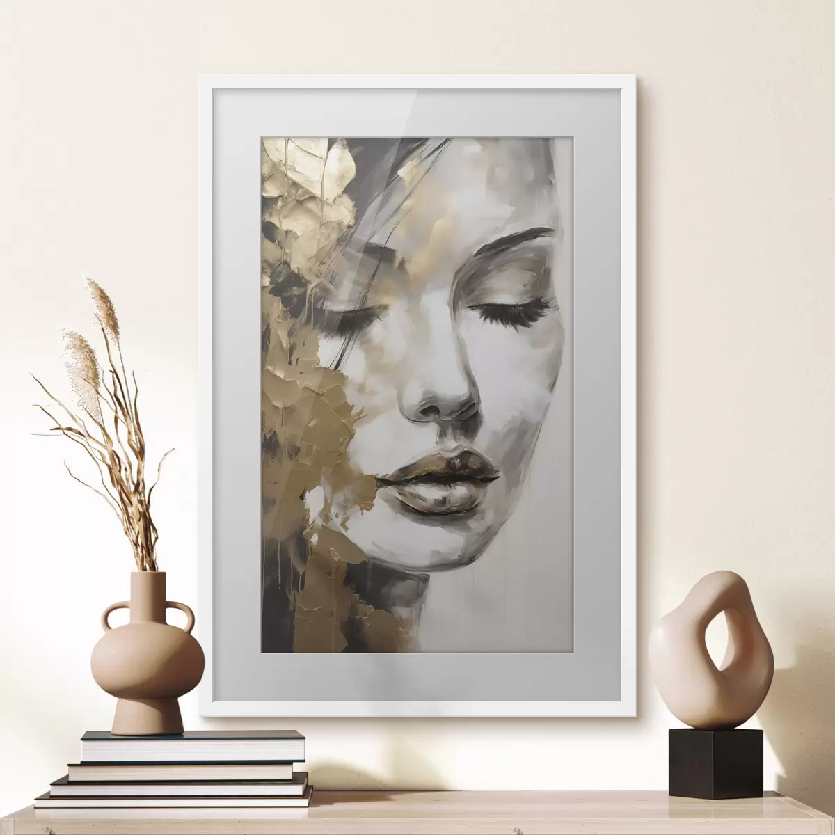 Plakat Abstrakcyjny portret kobiety f50660