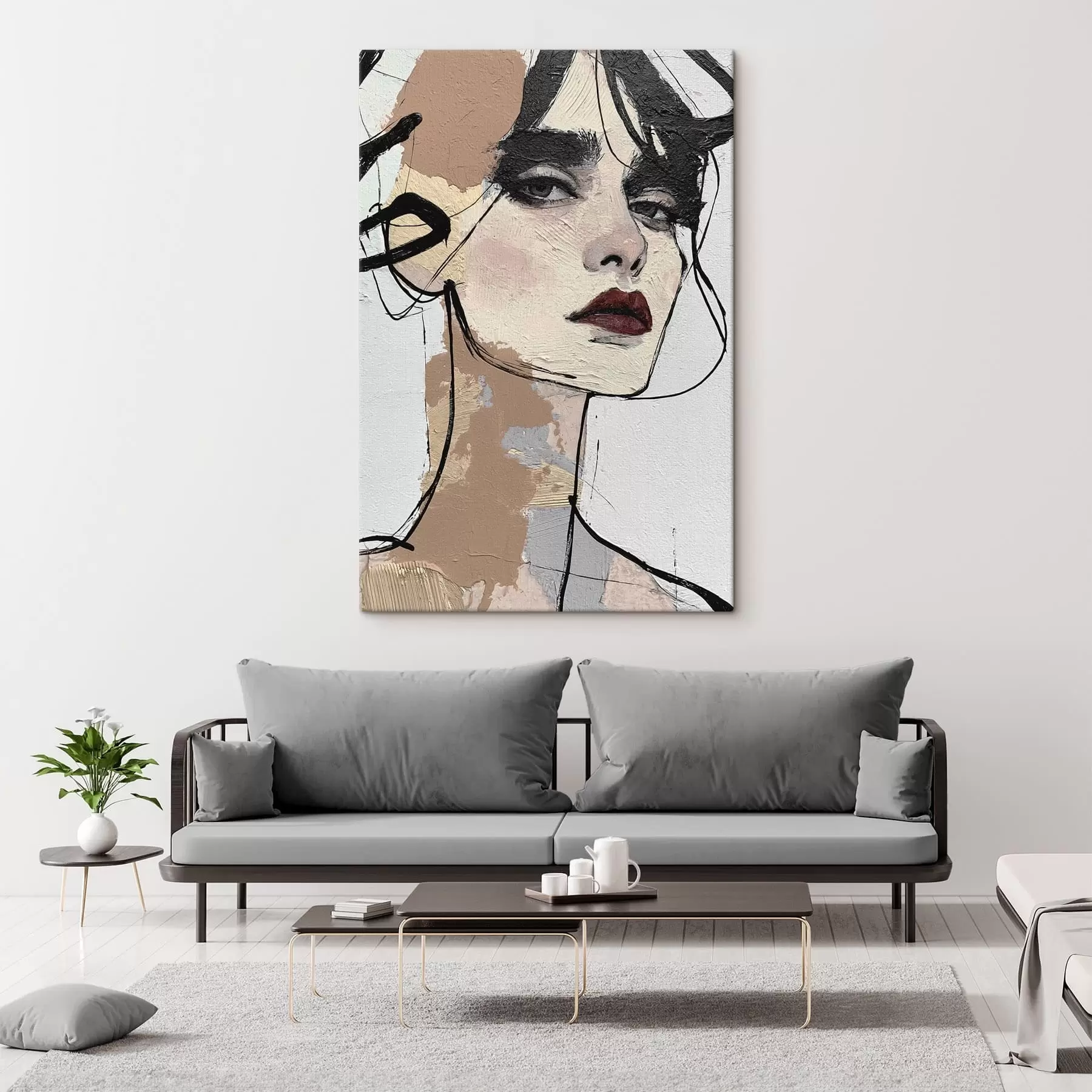 Obraz Abstrakcyjny portret kobiety s50569