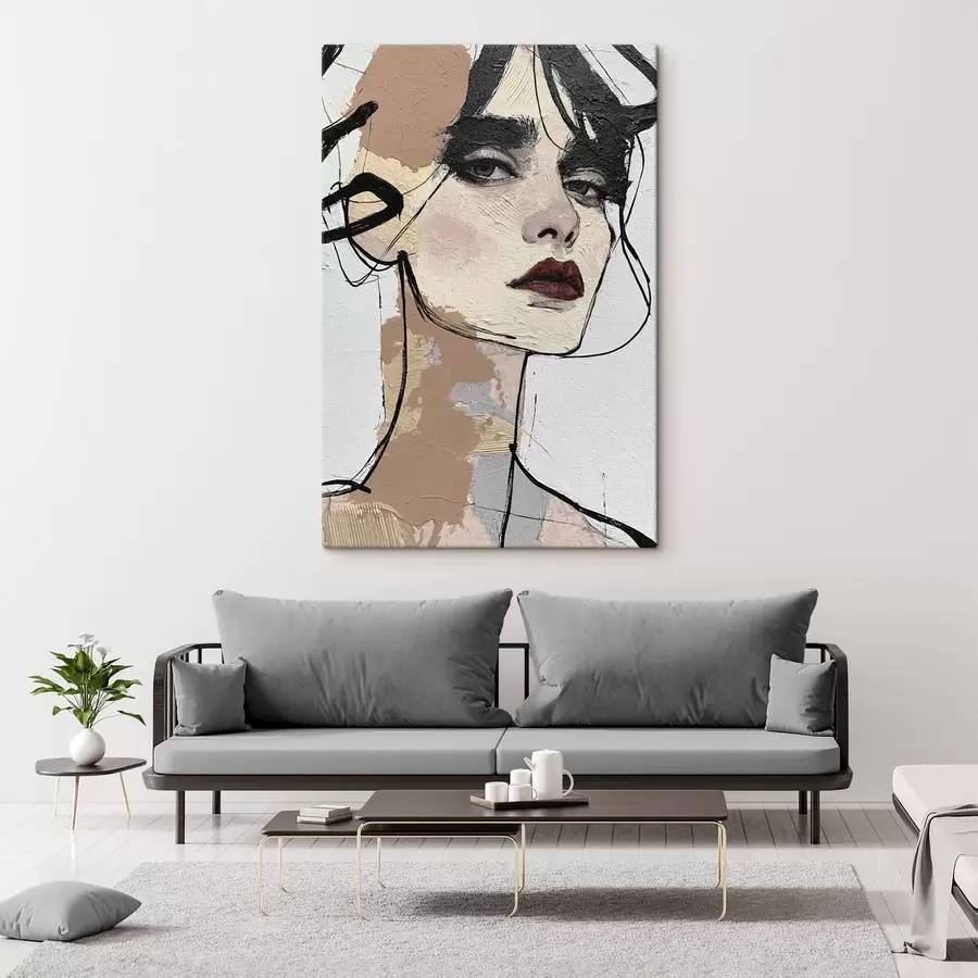 Obraz Abstrakcyjny portret kobiety s50569