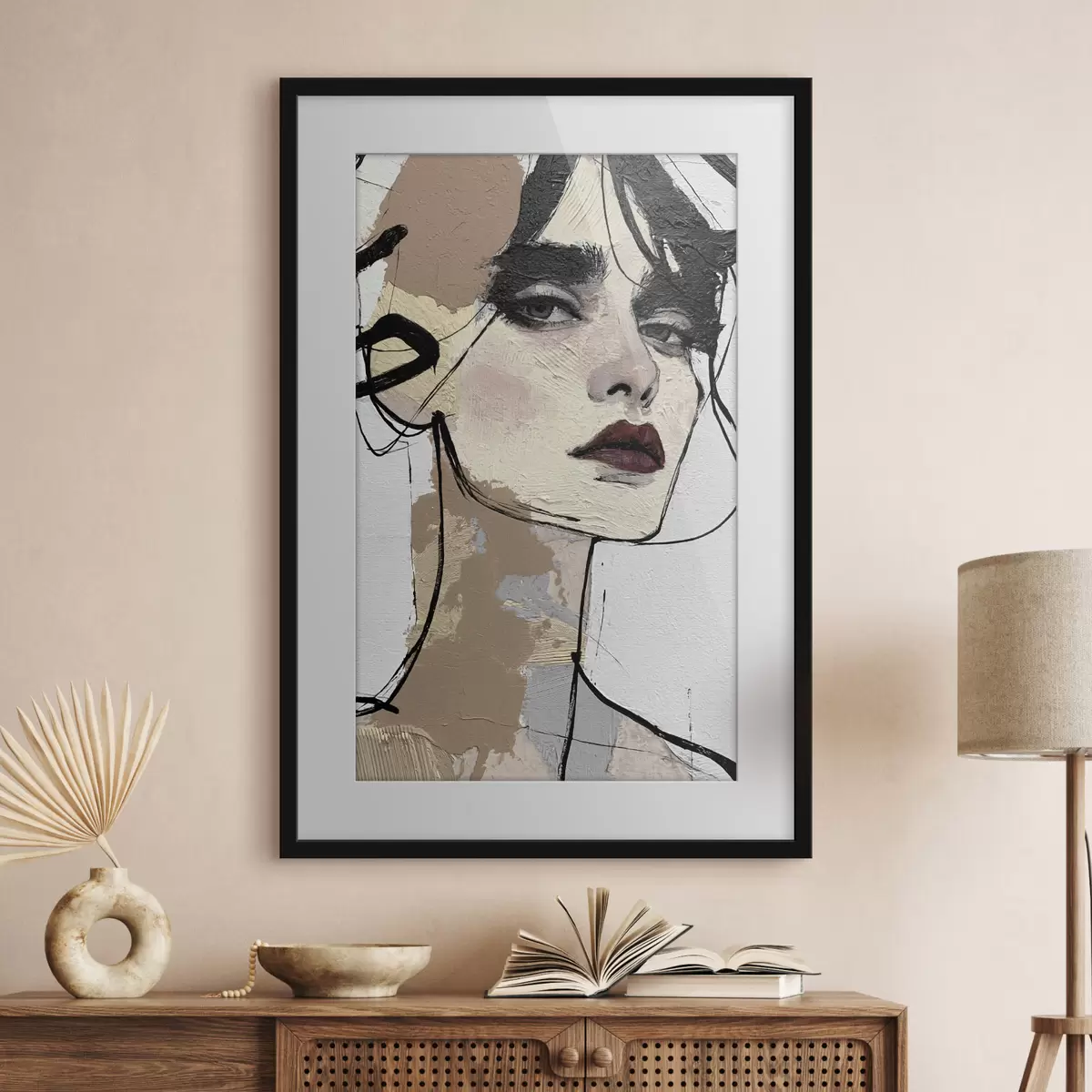 Plakat Abstrakcyjny portret kobiety f50569