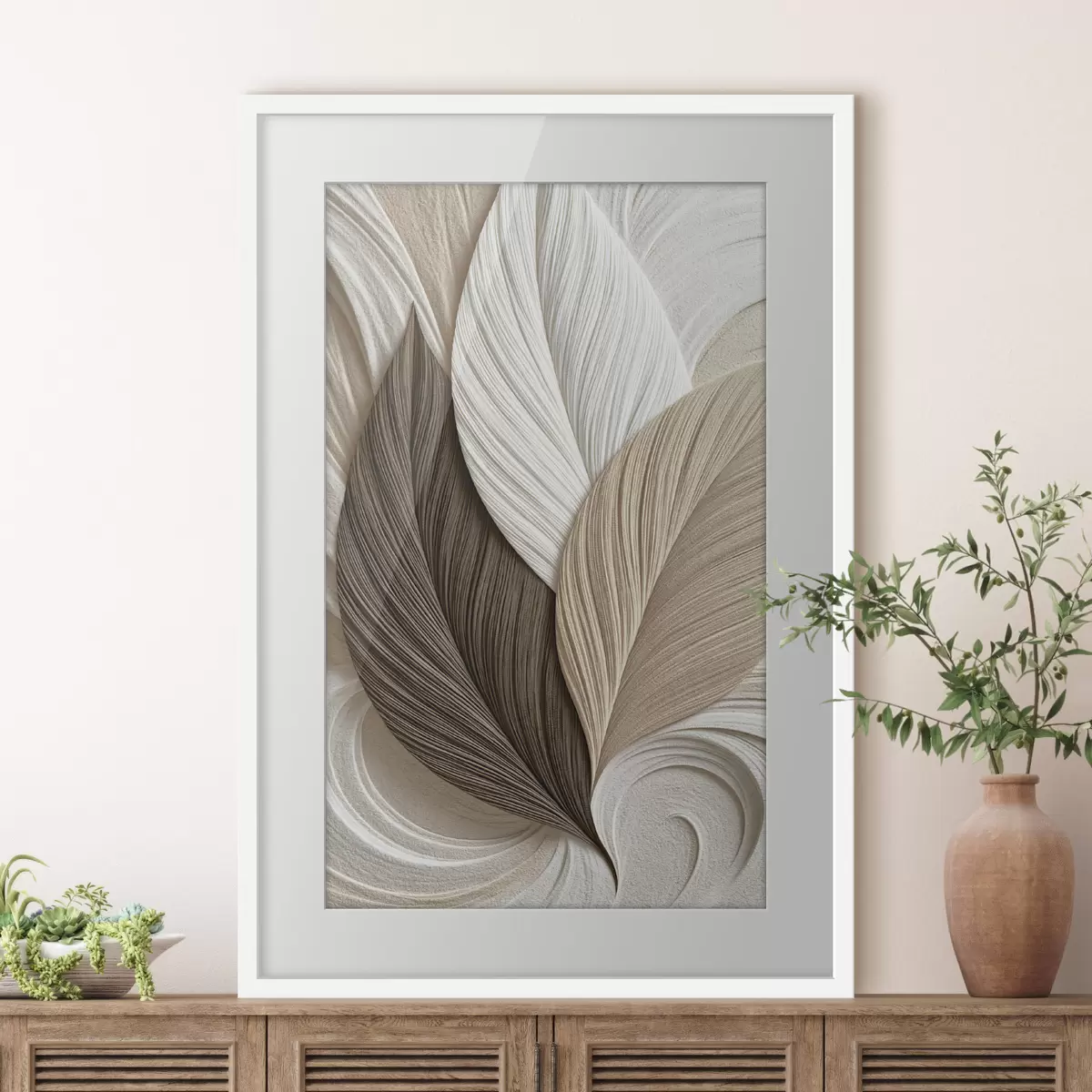 Plakat Liście abstrakcyjne f50571