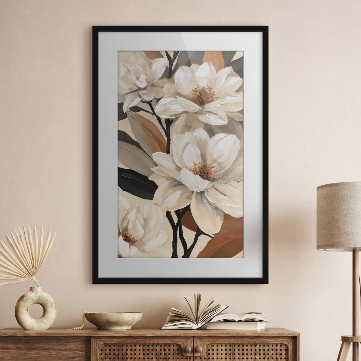 Plakat Magnolie w stylu vintage f50684