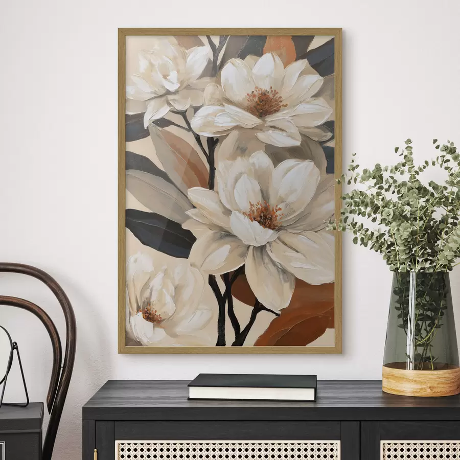 Fototapeta Magnolie w stylu vintage f50684