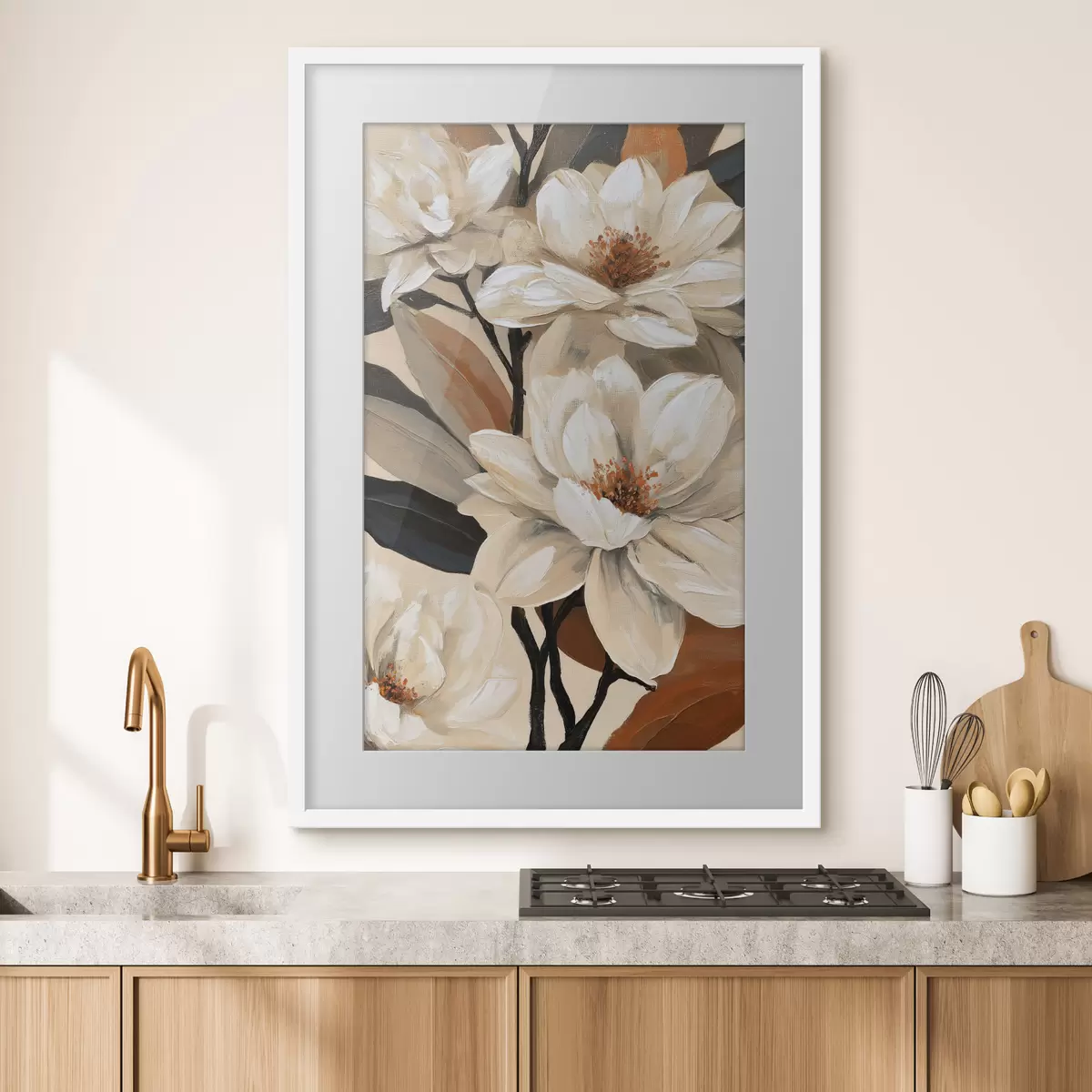 Plakat Magnolie w stylu vintage f50684