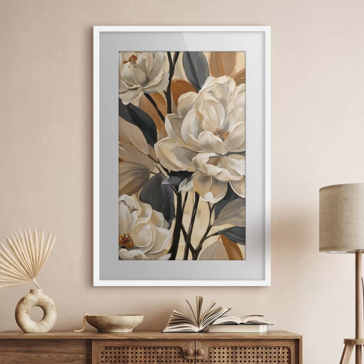 Plakat Magnolie w stylu vintage f50685
