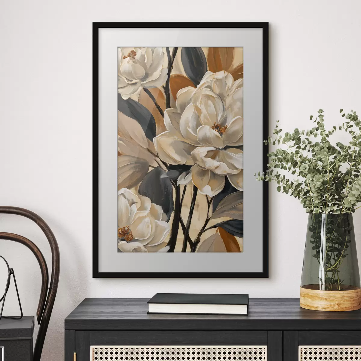 Plakat Magnolie w stylu vintage f50685