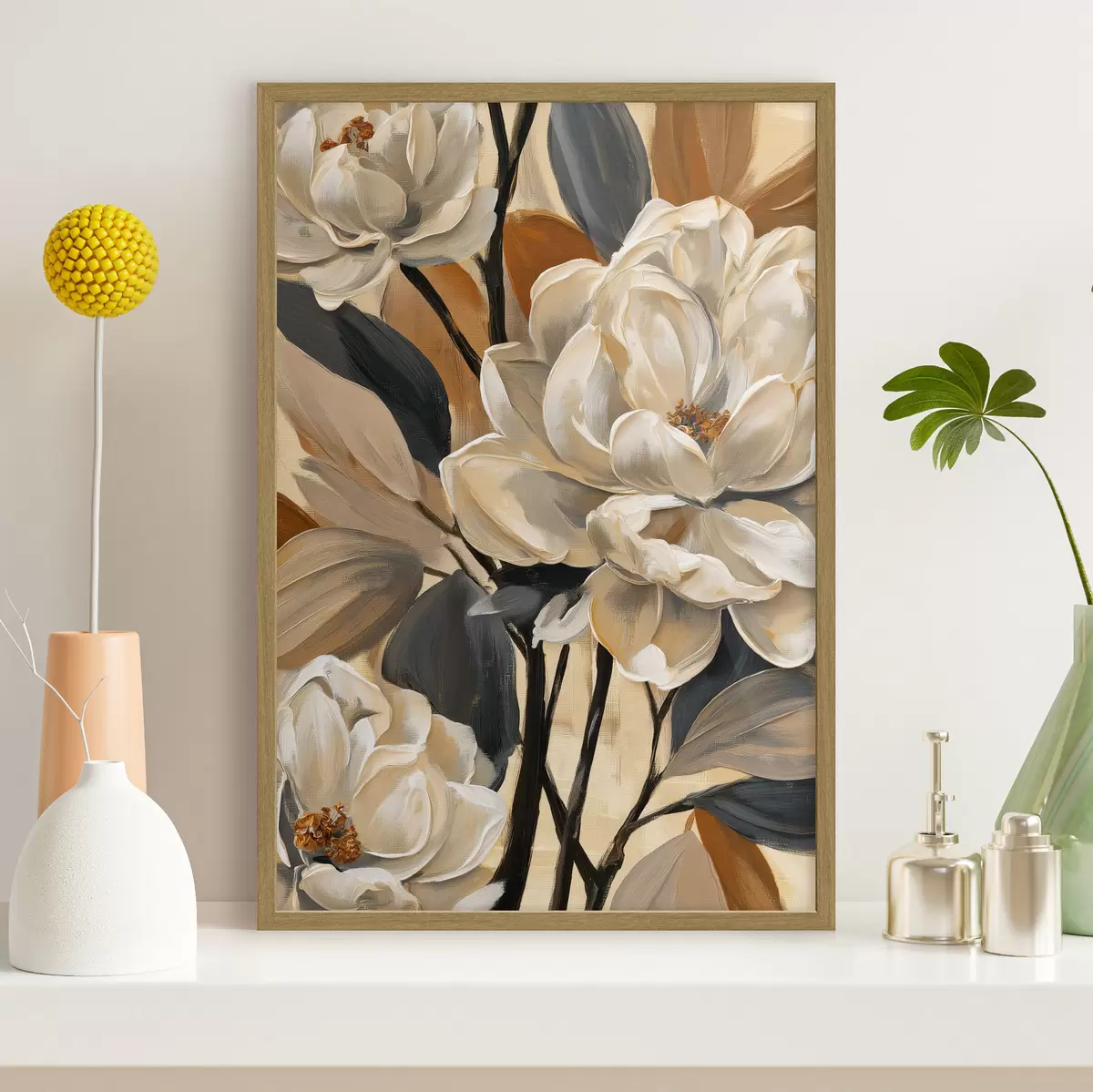 Plakat Magnolie w stylu vintage f50685