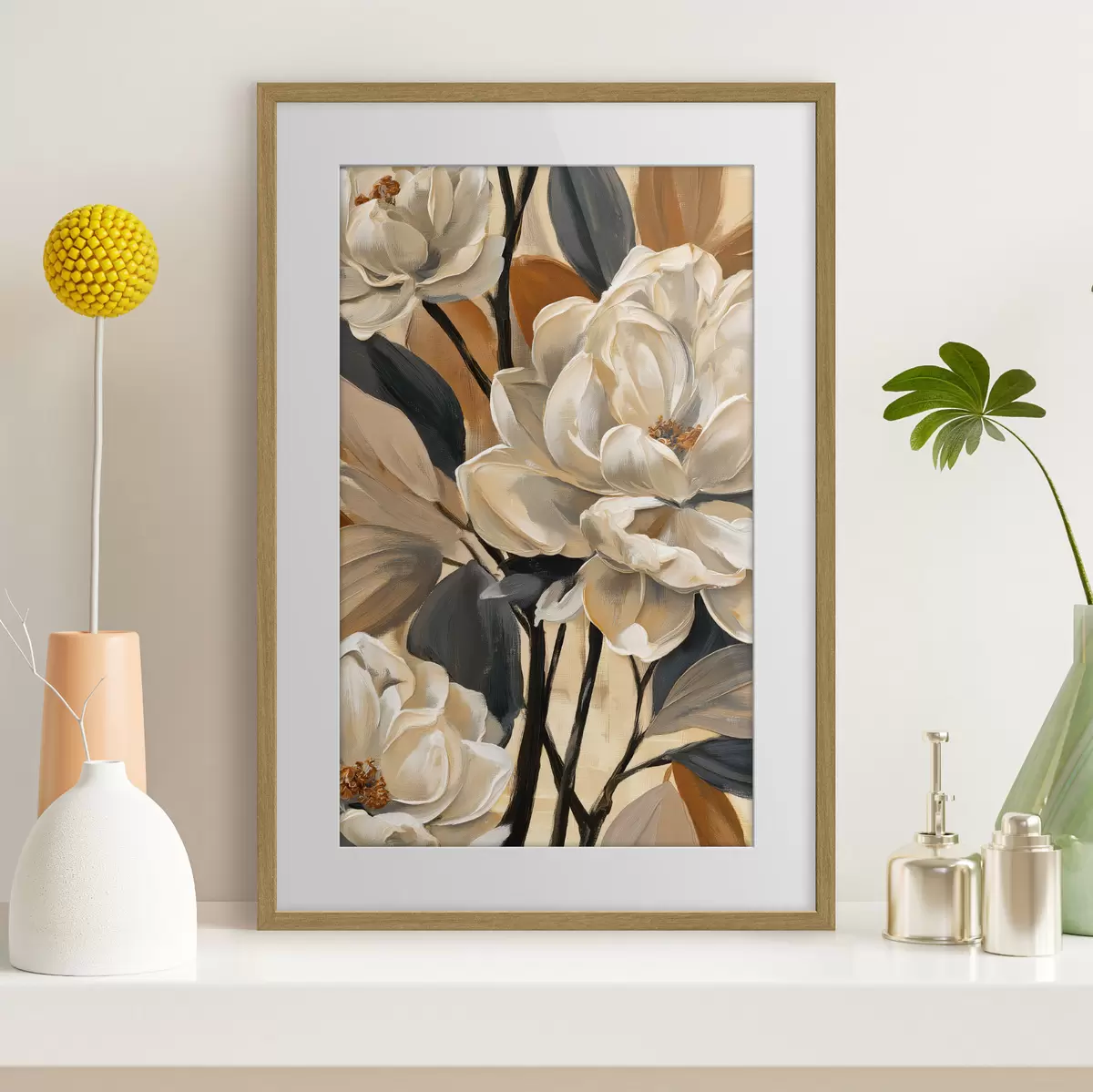 Plakat Magnolie w stylu vintage f50685