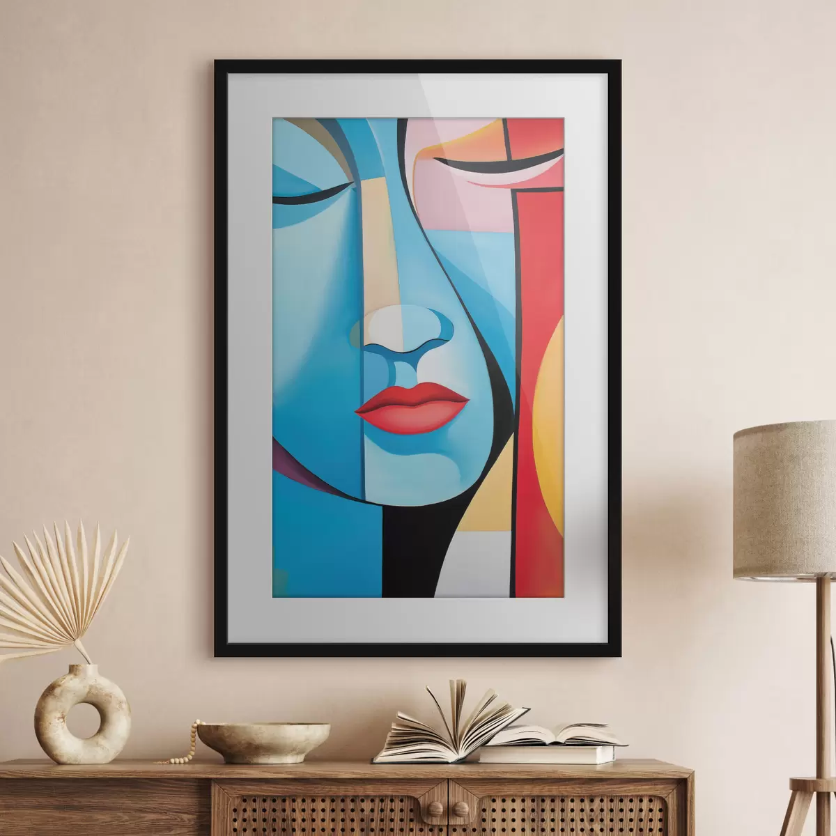 Plakat Abstrakcyjna twarz f50700