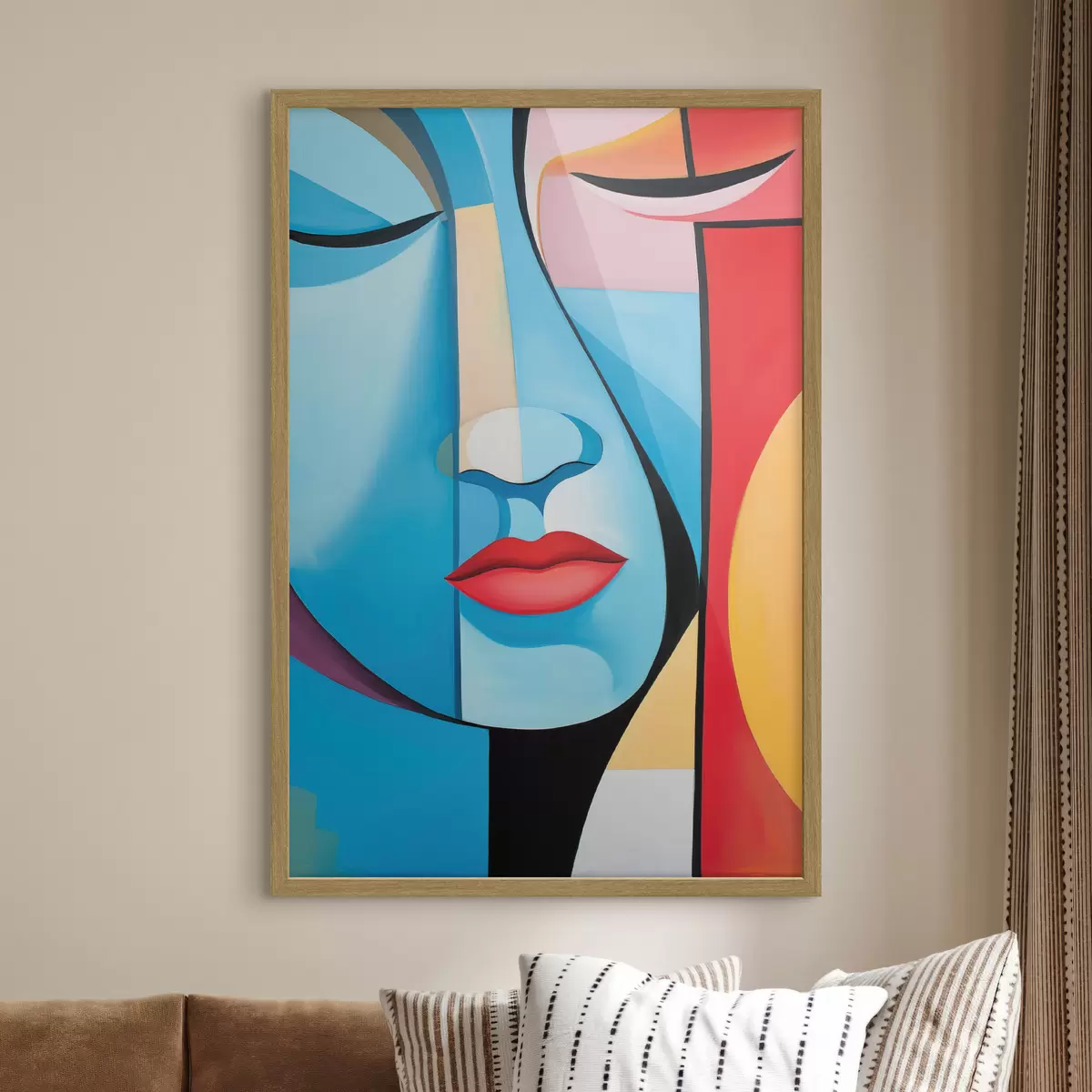 Plakat Abstrakcyjna twarz f50700