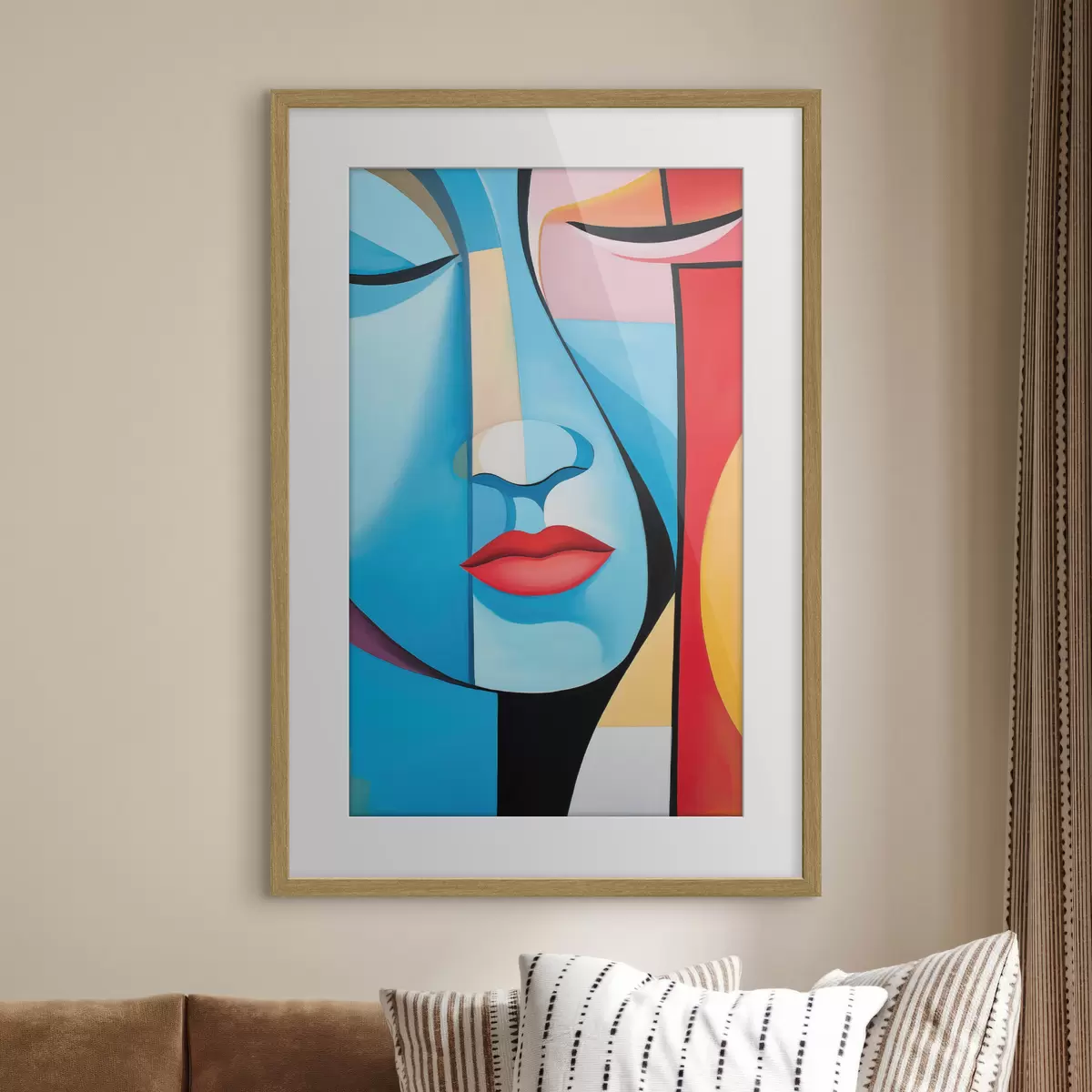 Plakat Abstrakcyjna twarz f50700