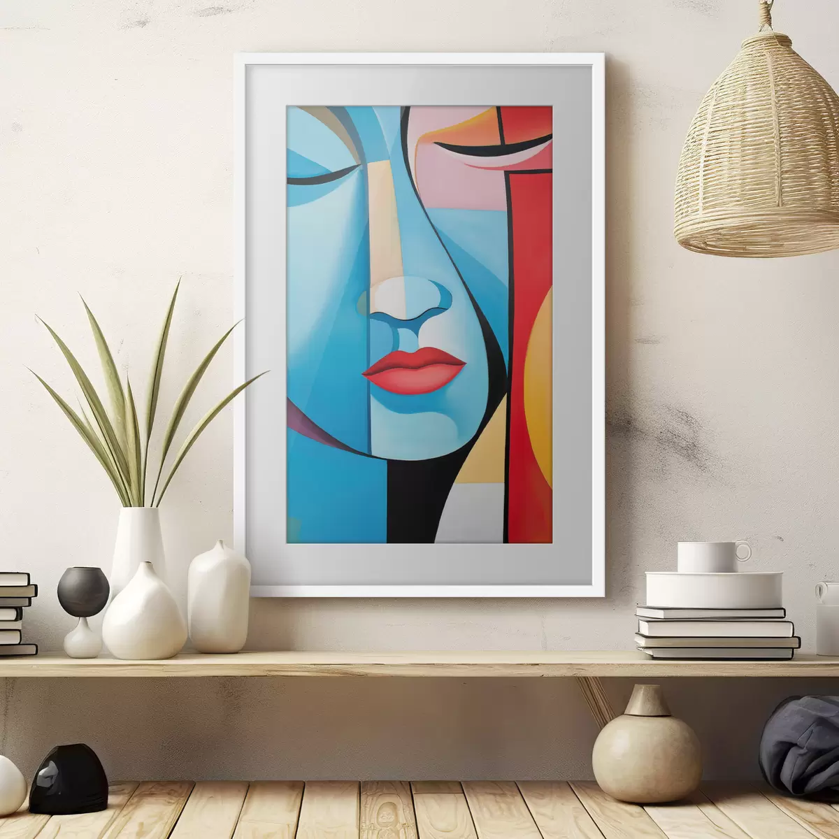 Plakat Abstrakcyjna twarz f50700