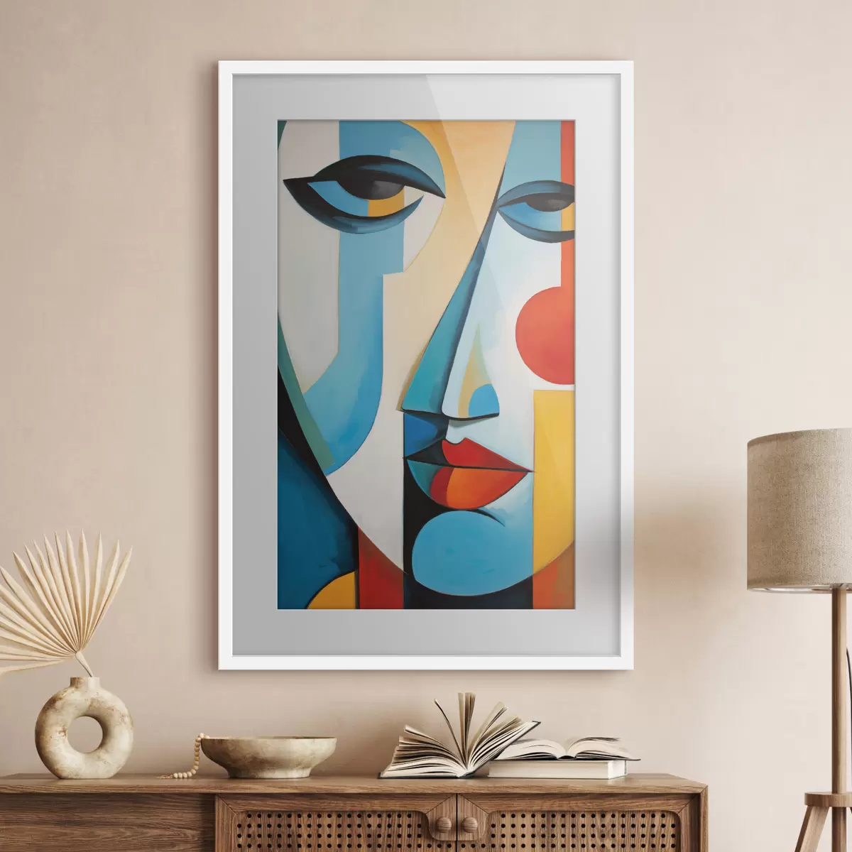 Plakat Abstrakcyjna twarz f50701