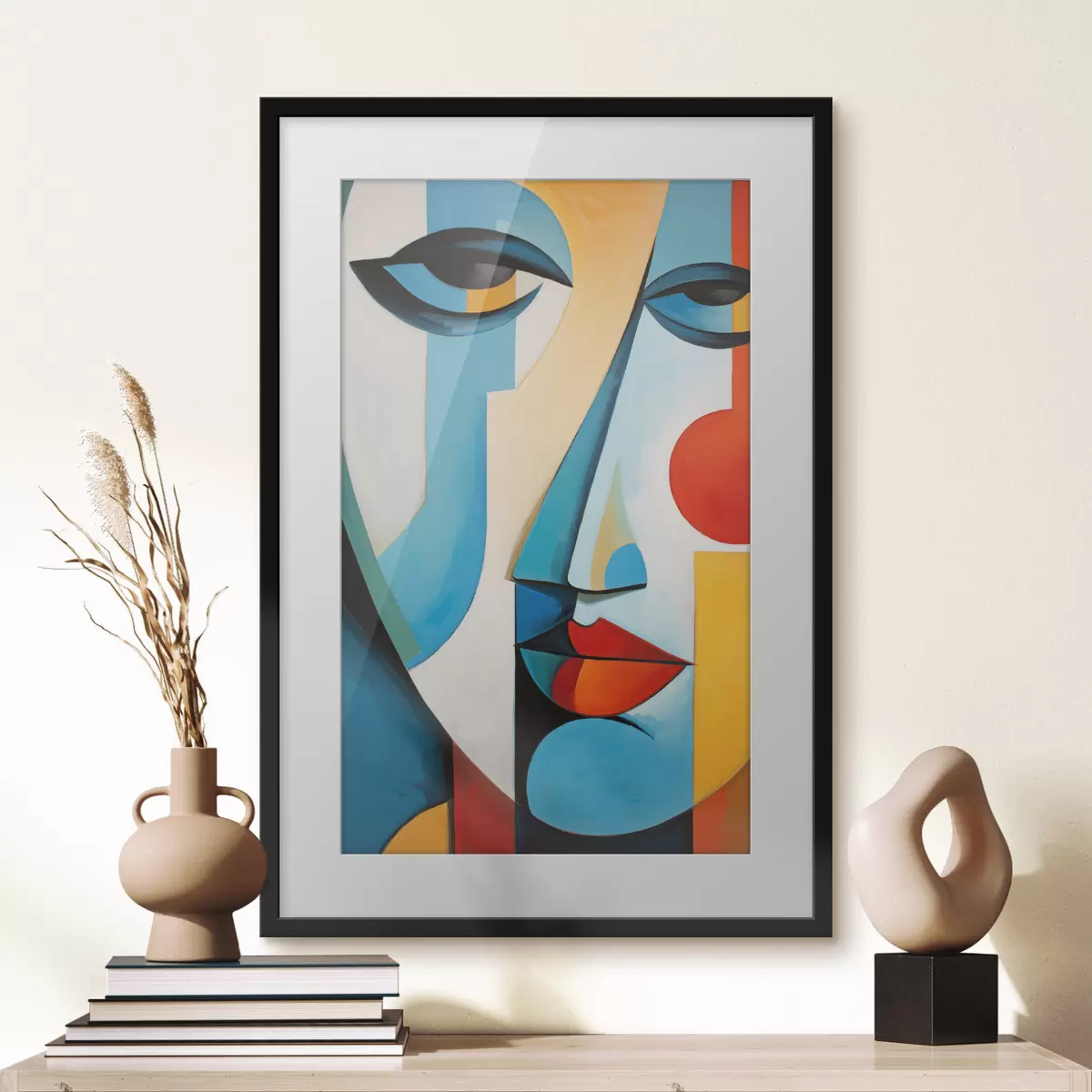 Plakat Abstrakcyjna twarz f50701