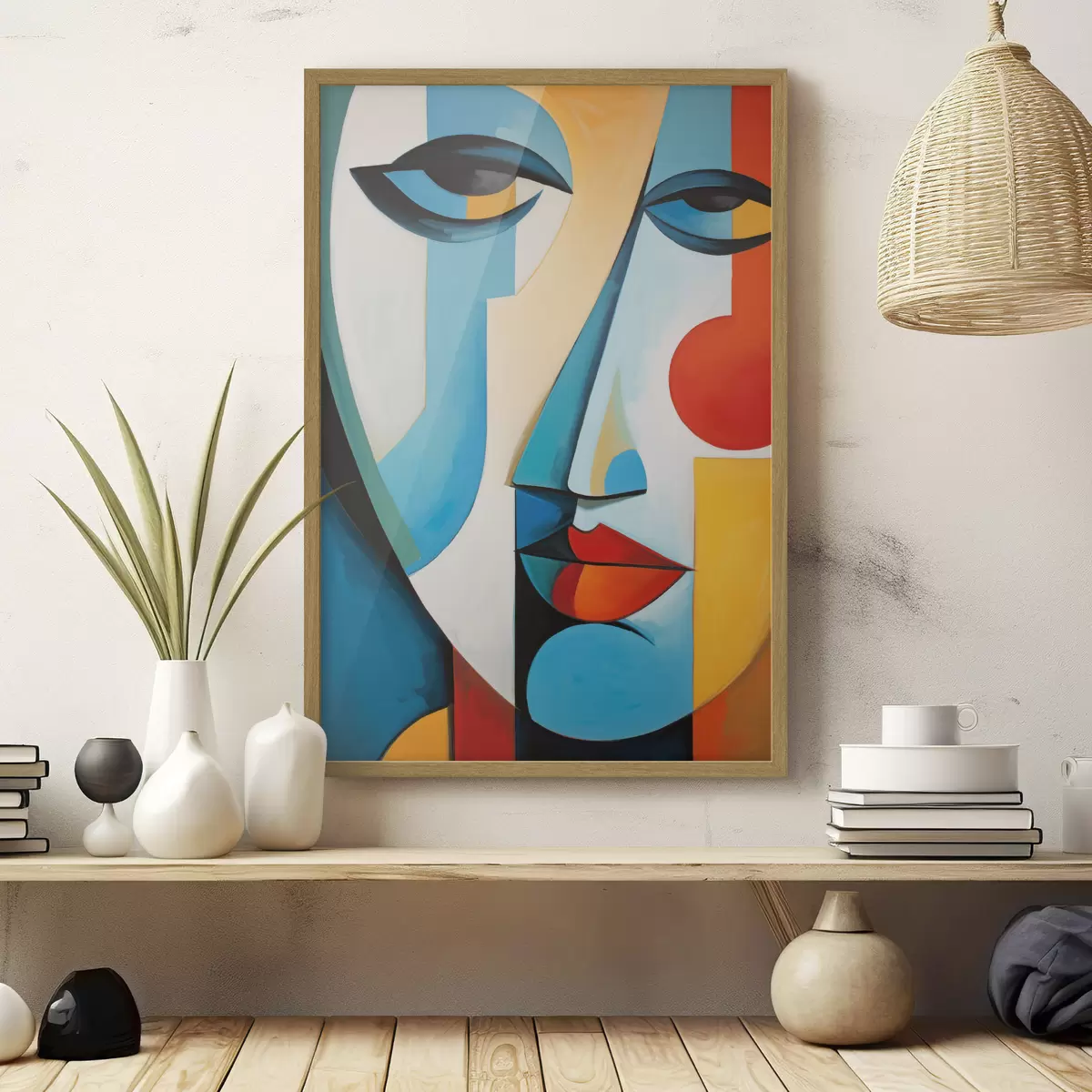 Plakat Abstrakcyjna twarz f50701