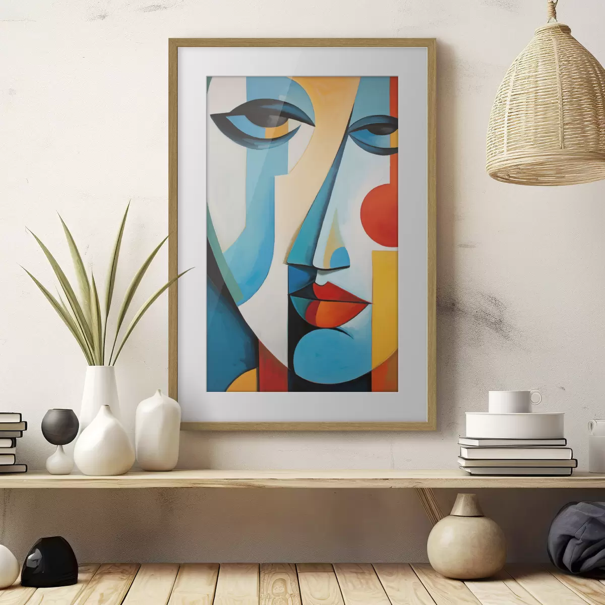 Plakat Abstrakcyjna twarz f50701