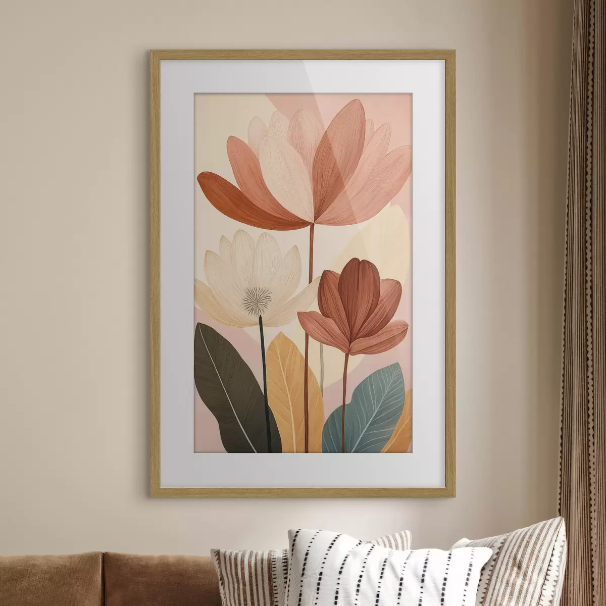 Plakat Streszczenie kwiaty f50706