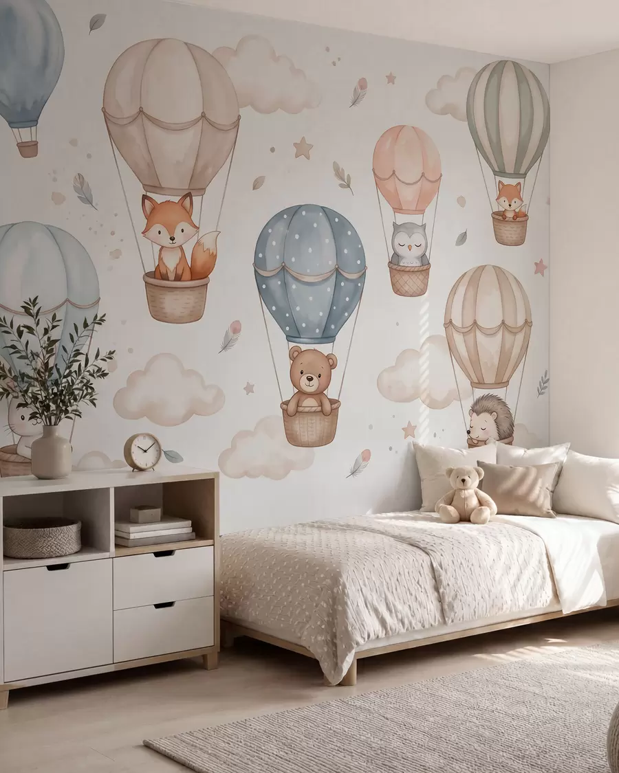 Fototapeta Przyjaciele w balonach w10001