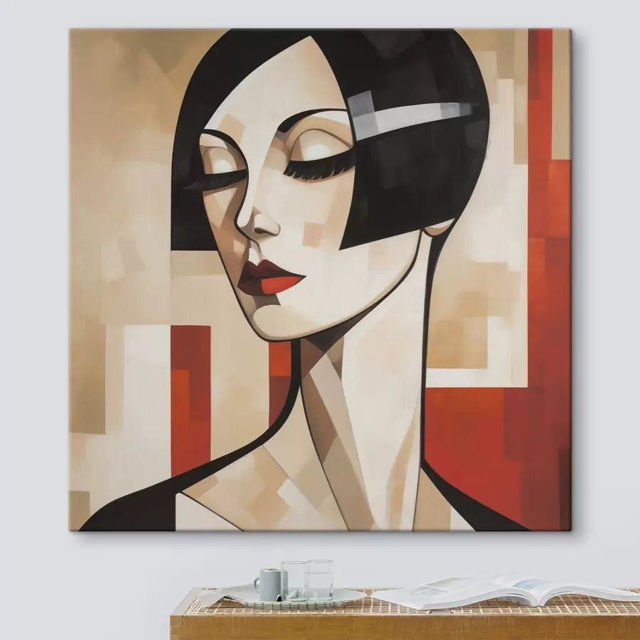 Obraz Abstrakcyjny portret kobiety s50780