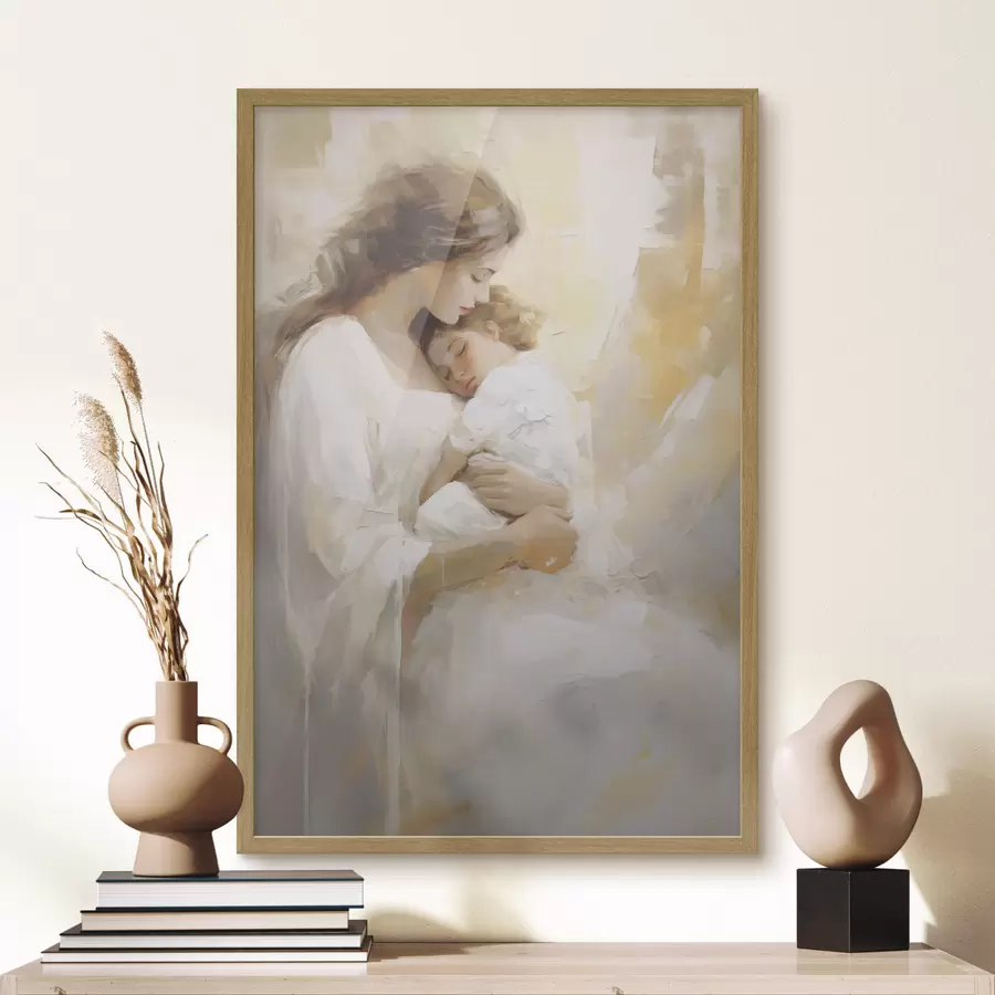 Fototapeta Młoda kobieta z dzieckiem, reprodukcja obrazu f50674