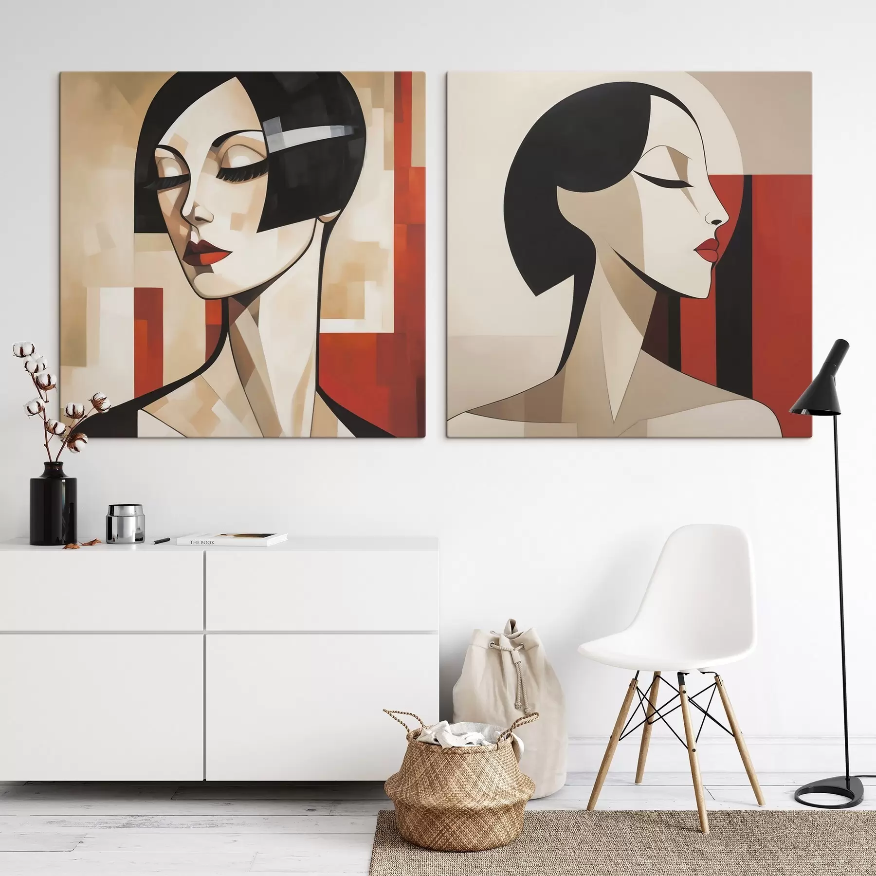 Obraz Abstrakcyjny portret kobiety m31011
