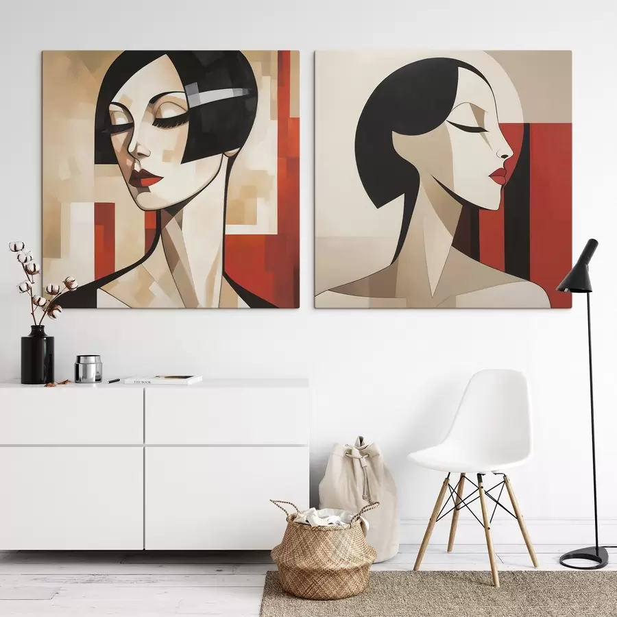 Obraz Abstrakcyjny portret kobiety m31011