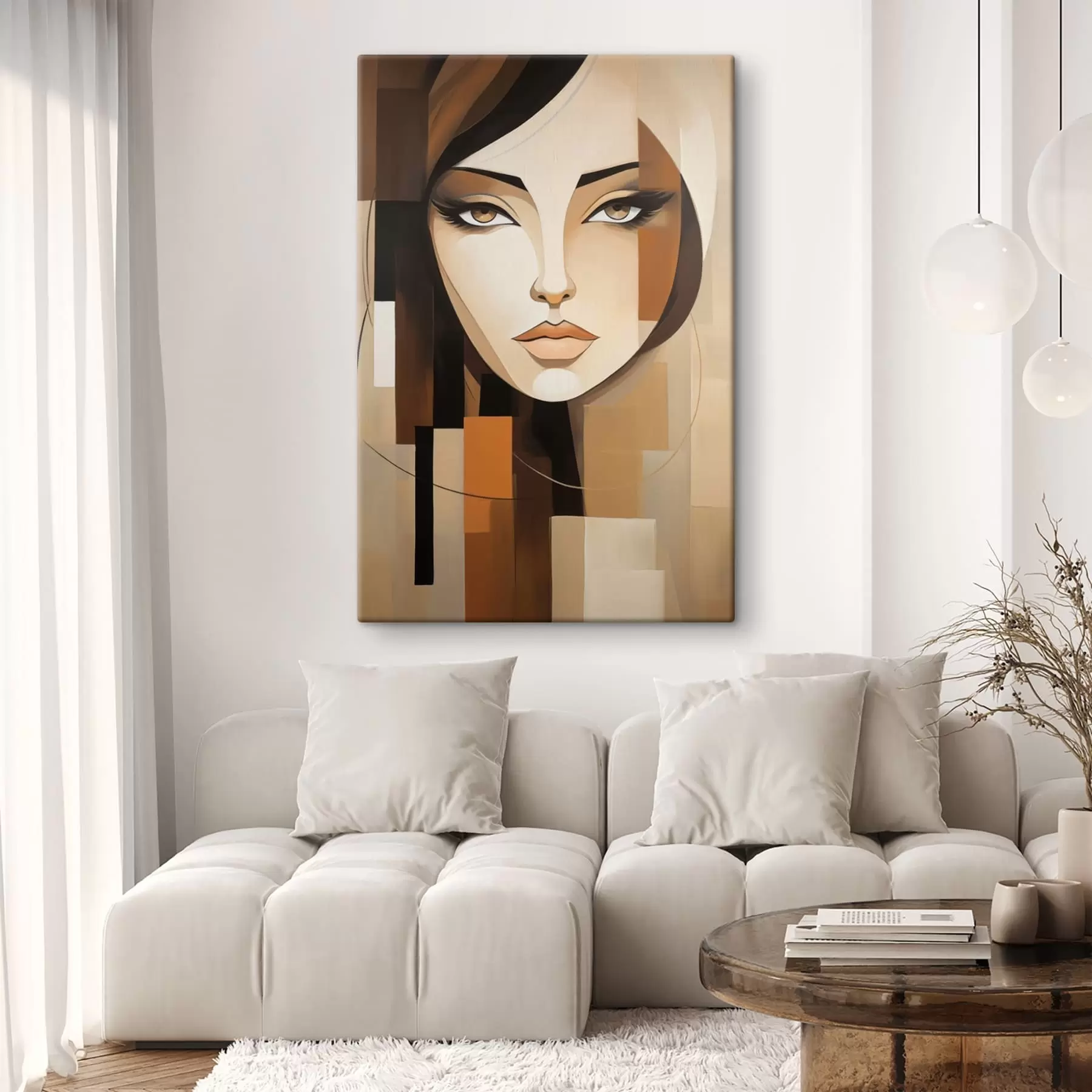 Obraz Abstrakcyjny portret kobiety s50821