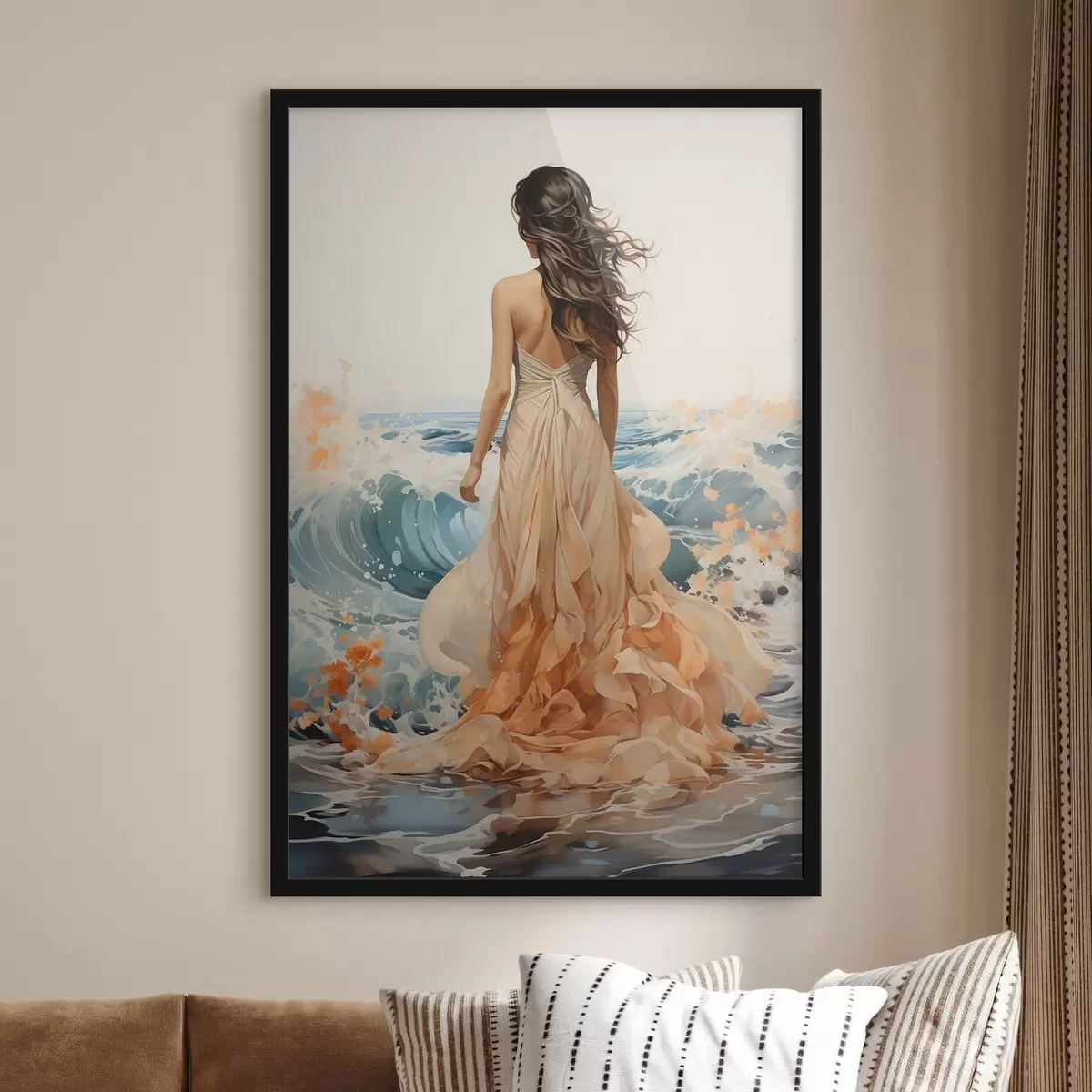 Plakat Wieczorny spacer nad morzem f50748