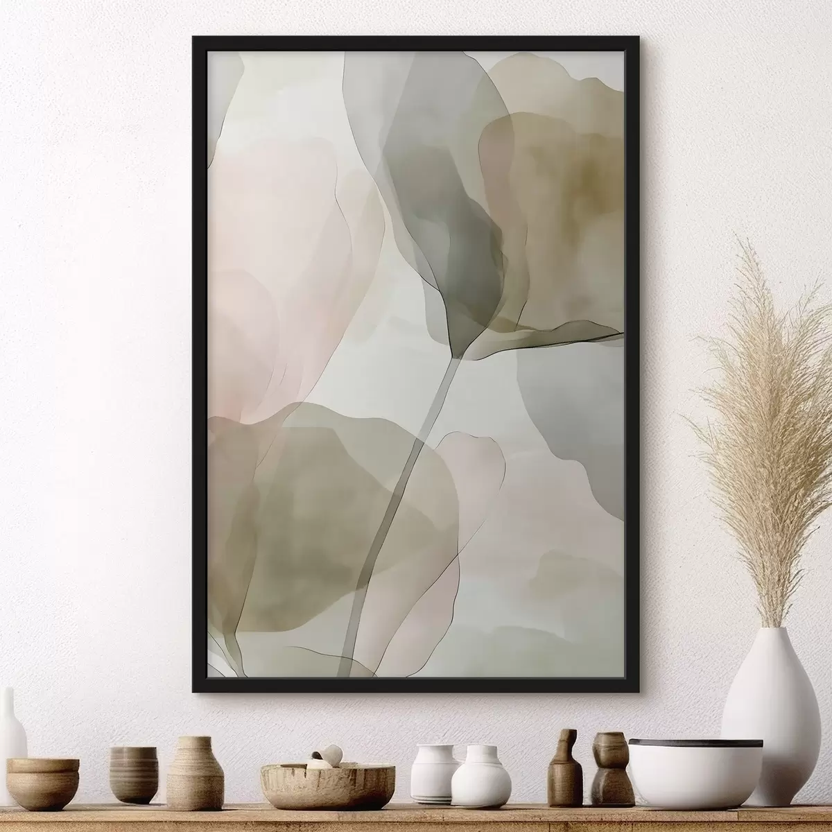 Plakat Delikatna sztuka botaniczna w pastelowych odcieniach f50751