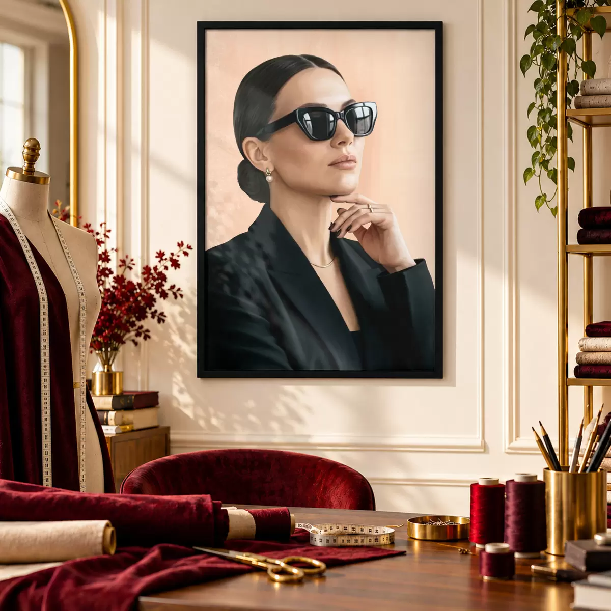 Plakat Kobieta o wyrafinowanym stylu f50604