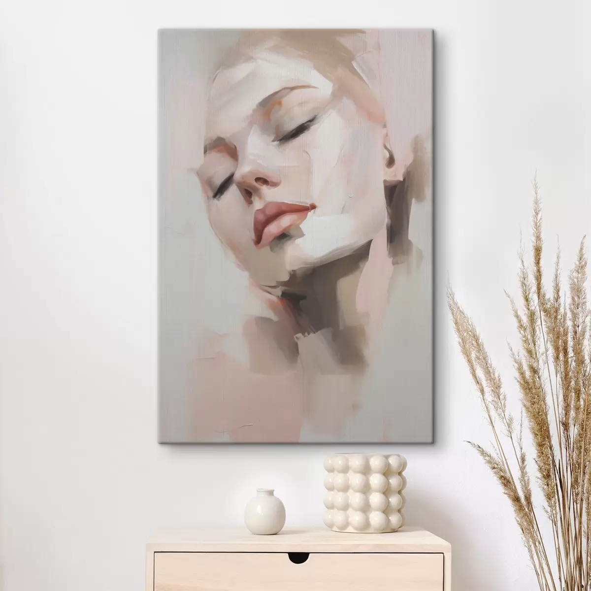 Obraz Abstrakcyjny portret młodej kobiety s50977