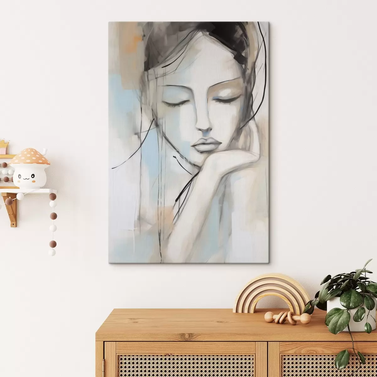 Obraz Portret abstrakcyjny, imitacja obrazu s50980