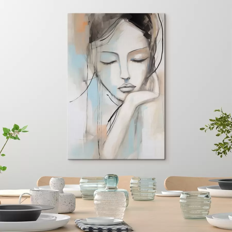 Obraz Portret abstrakcyjny, imitacja obrazu s50980