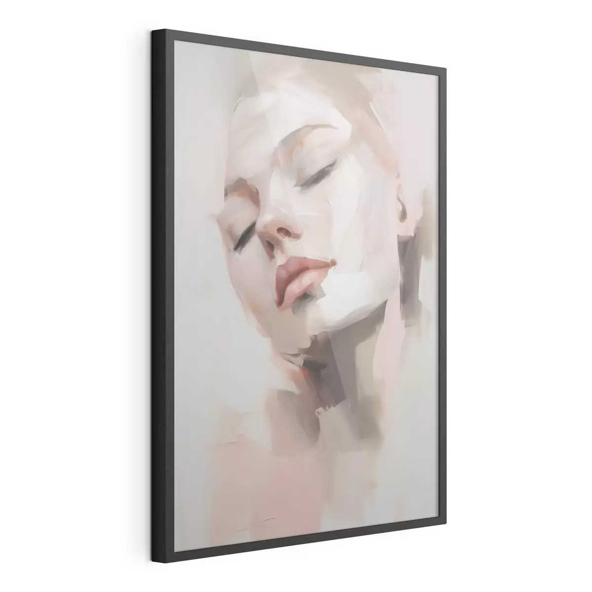 Plakat Abstrakcyjny portret młodej kobiety f50977