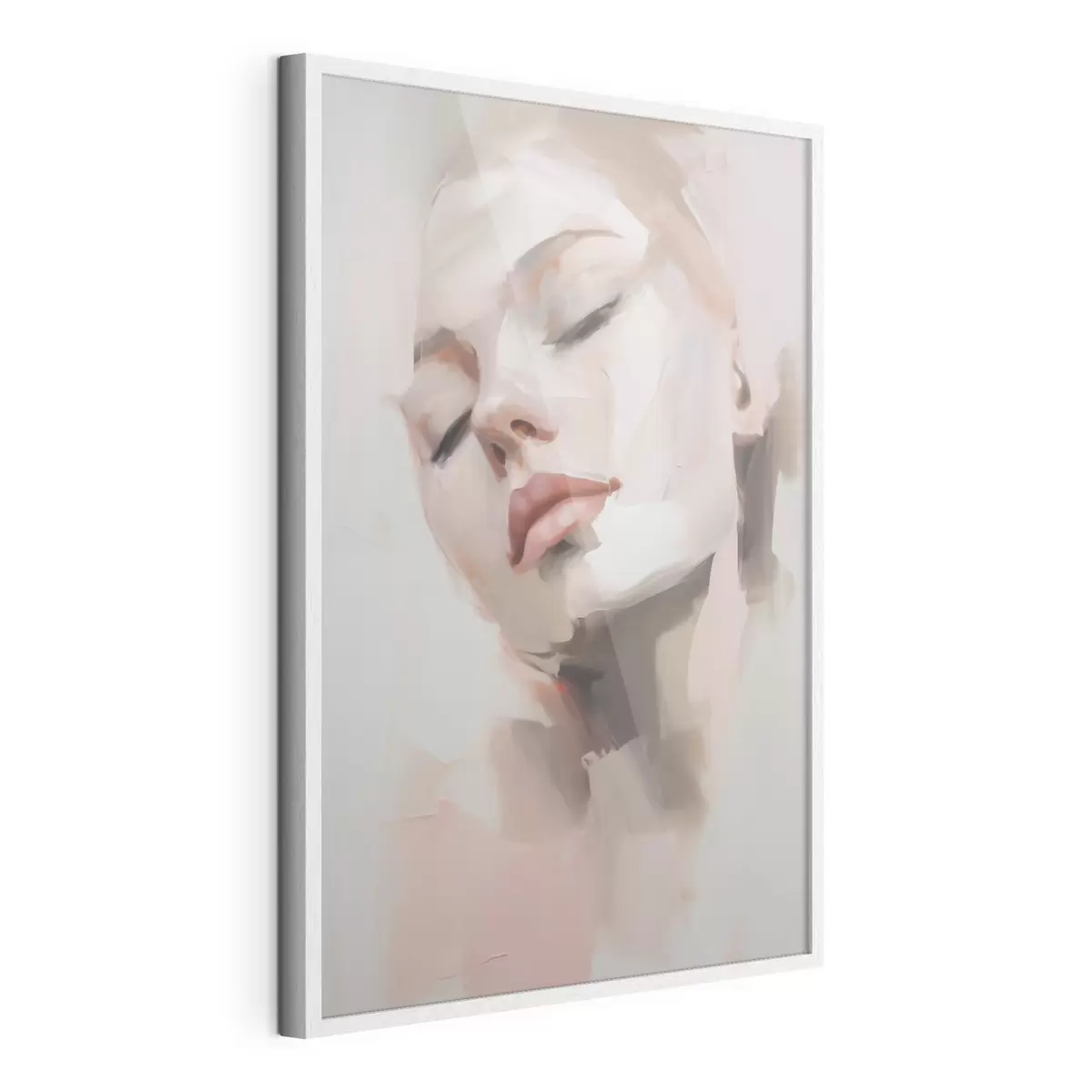 Plakat Abstrakcyjny portret młodej kobiety f50977