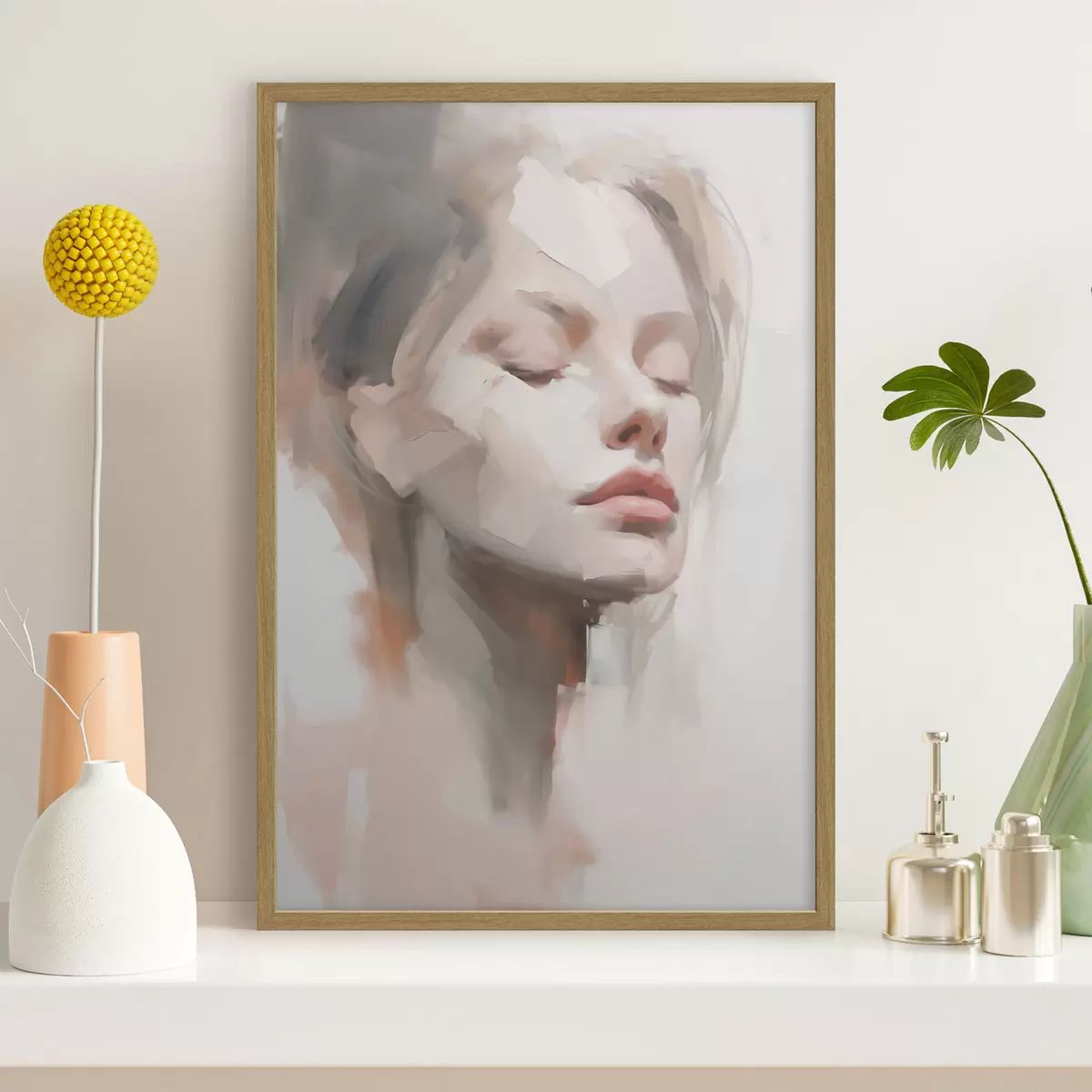 Plakat Abstrakcyjny portret f50978