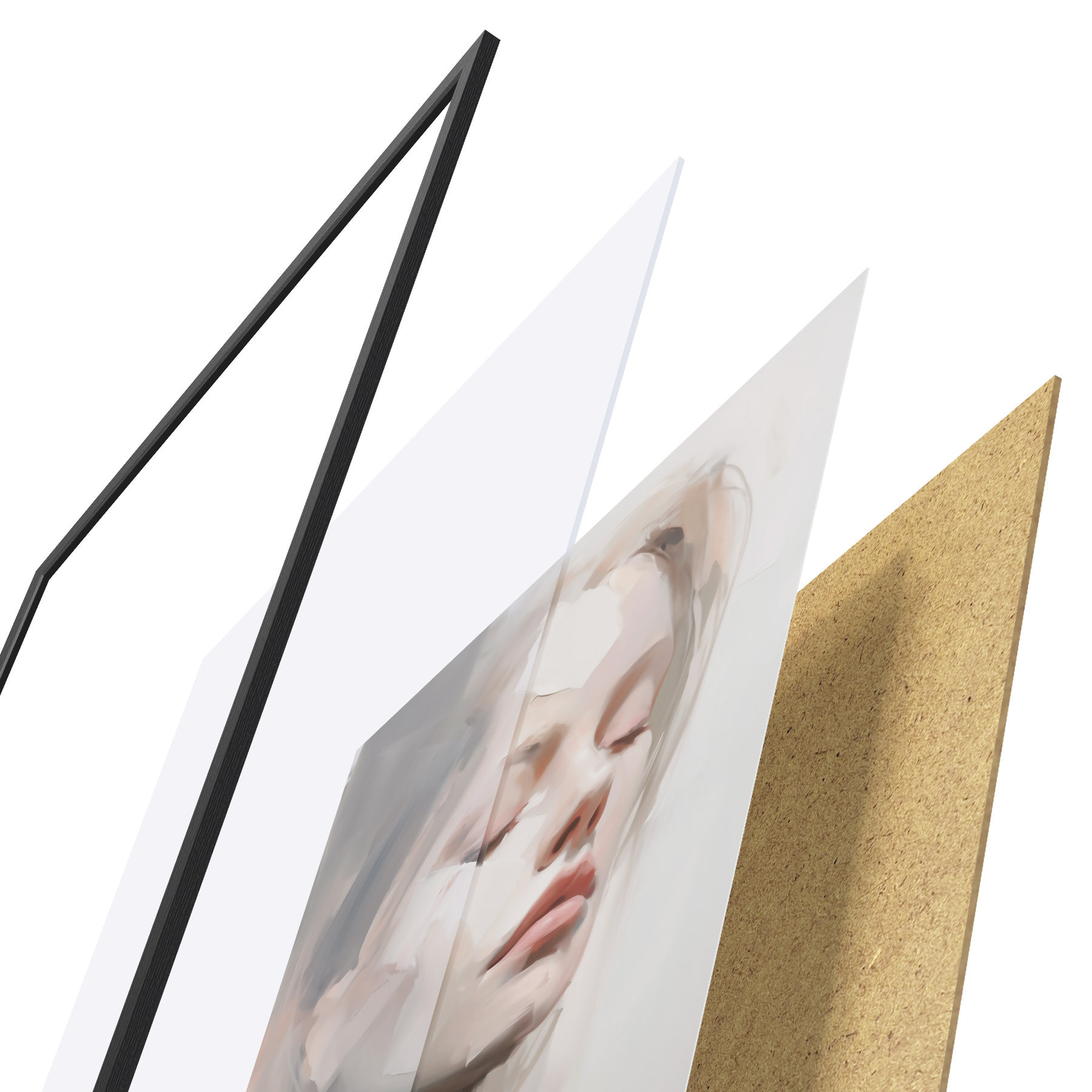 Plakat Abstrakcyjny portret f50978