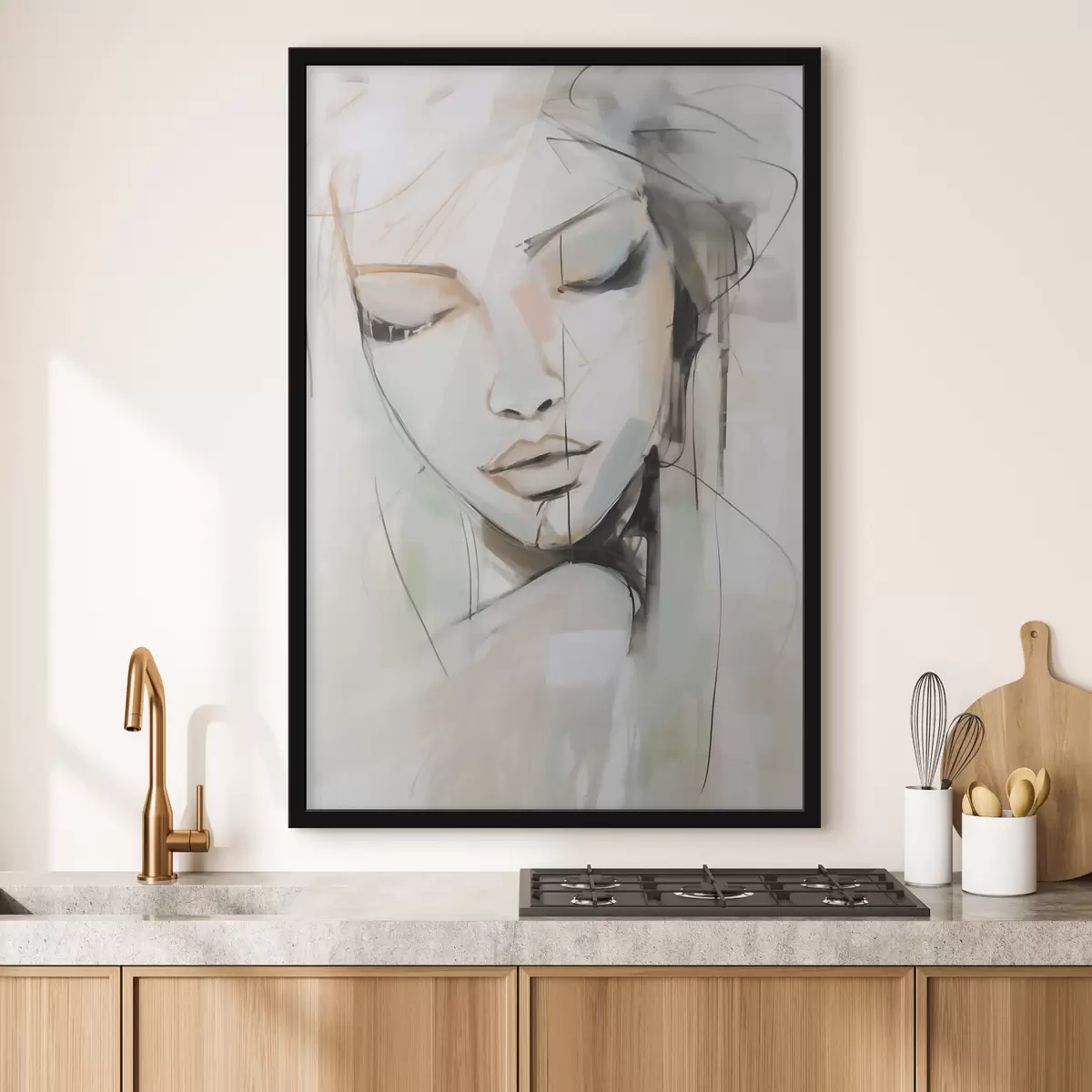 Plakat Portret, imitacja obrazu f50979