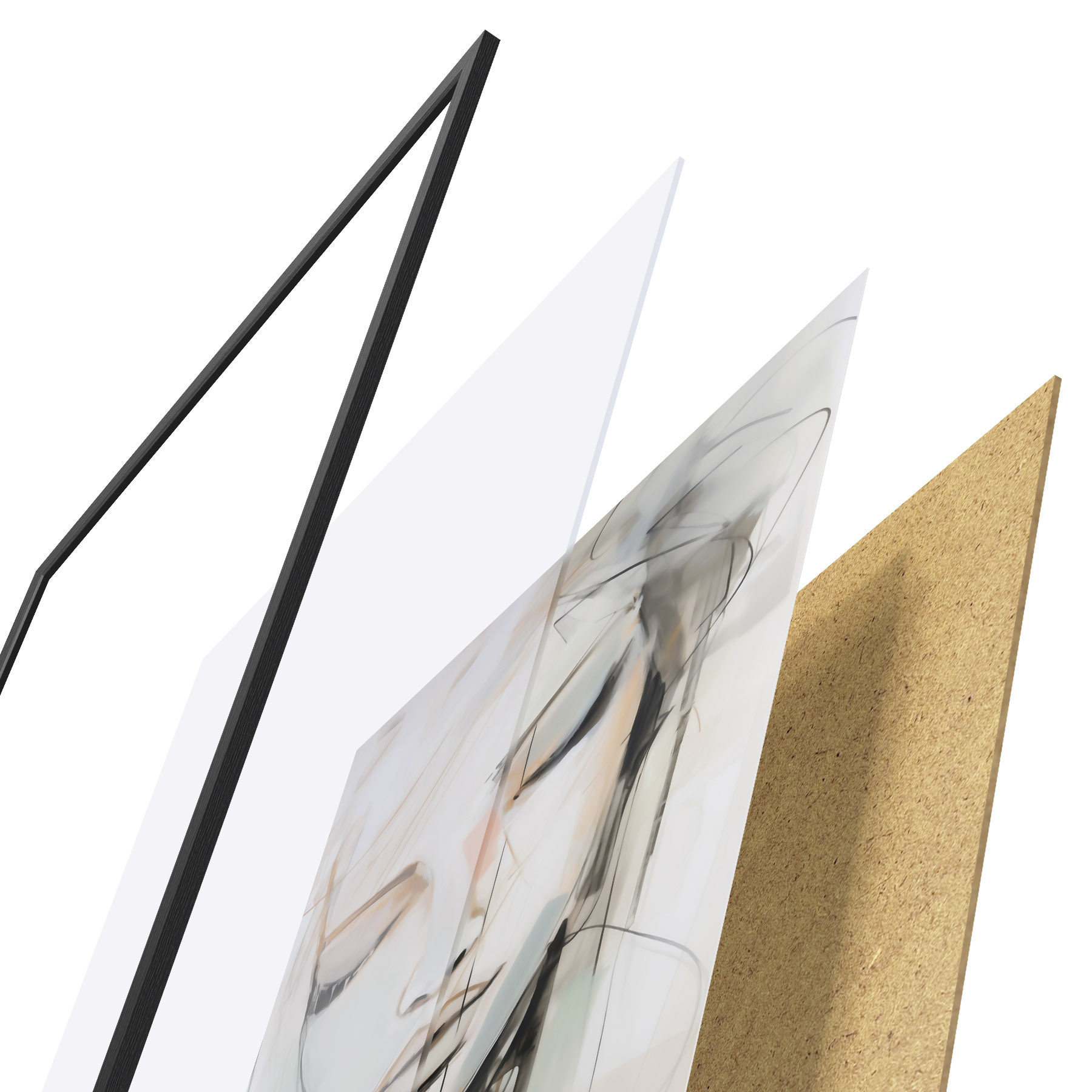Plakat Portret, imitacja obrazu f50979