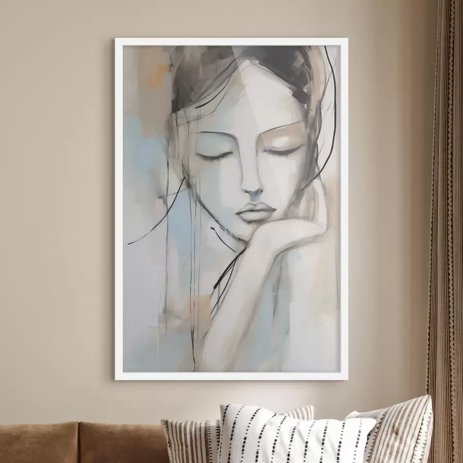 Fototapeta Portret abstrakcyjny, imitacja obrazu f50980