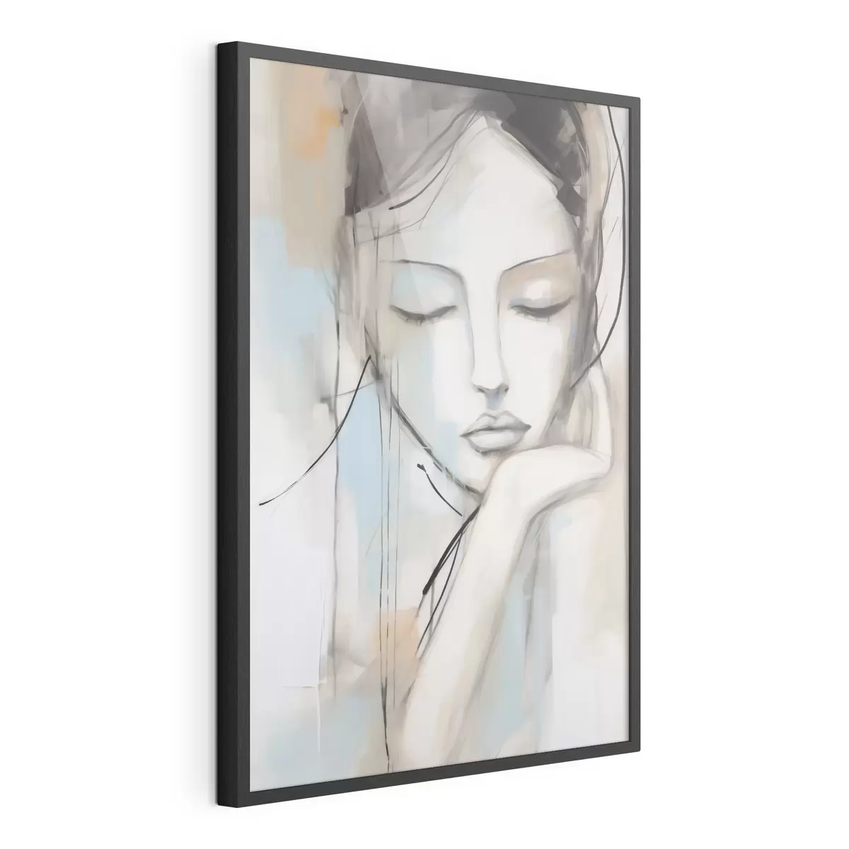 Plakat Portret abstrakcyjny, imitacja obrazu f50980