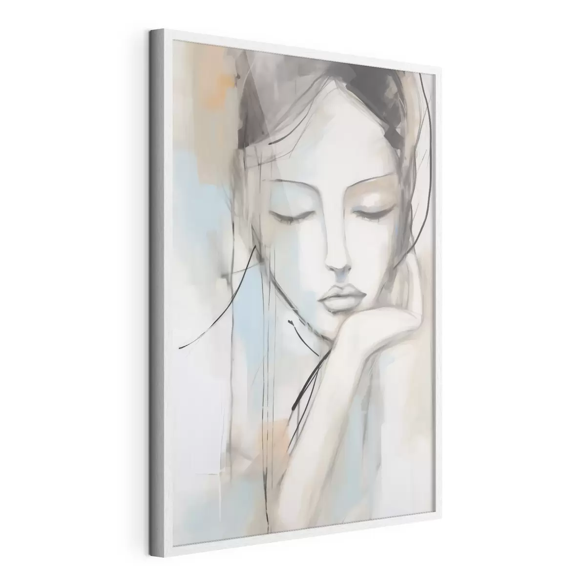 Plakat Portret abstrakcyjny, imitacja obrazu f50980