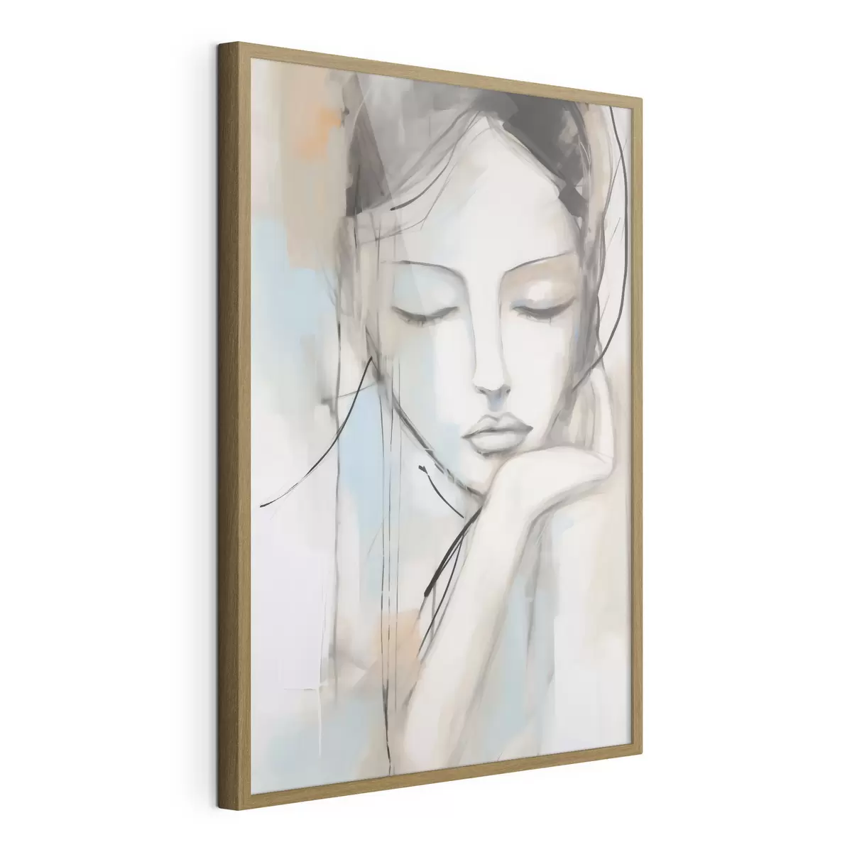 Plakat Portret abstrakcyjny, imitacja obrazu f50980